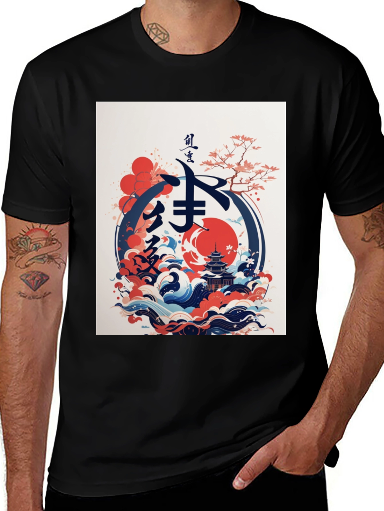 Japanese Art Graphic T-Shirt