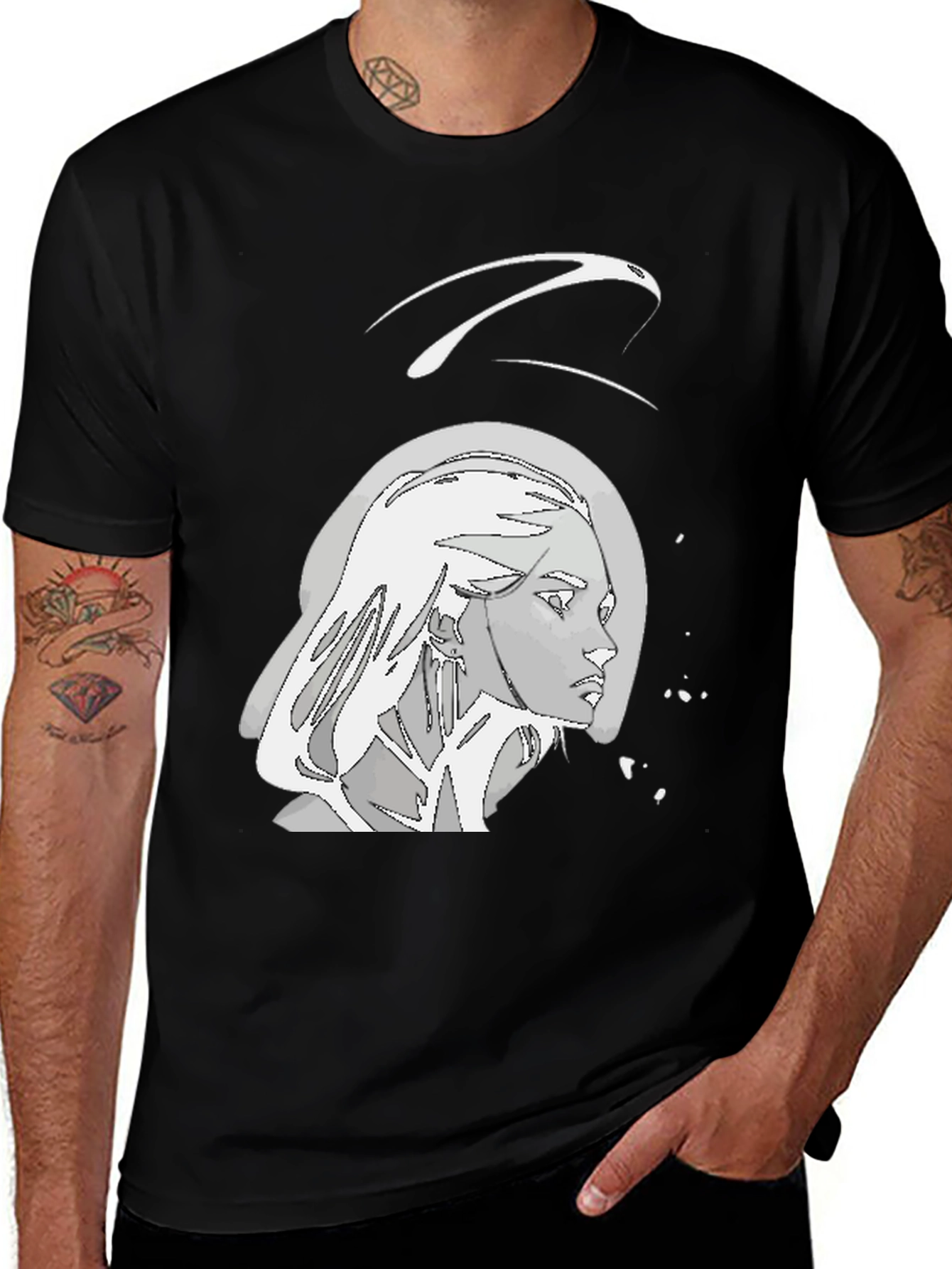 Modern Art Graphic Tee - Edgy Style