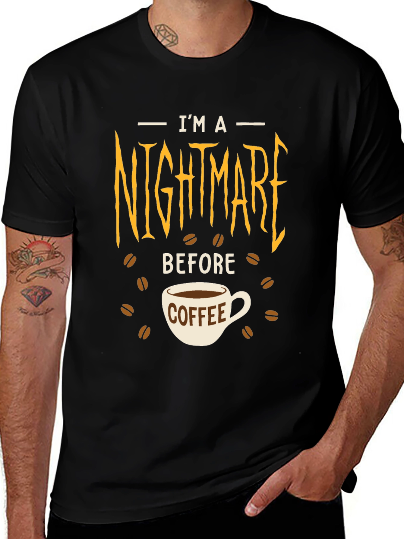 Variant 3 of Nightmare Before Coffee Graphic T-Shirt