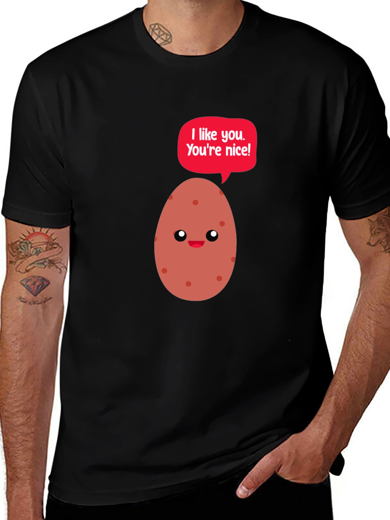 Variant 10 of Cute Potato Graphic T-Shirt