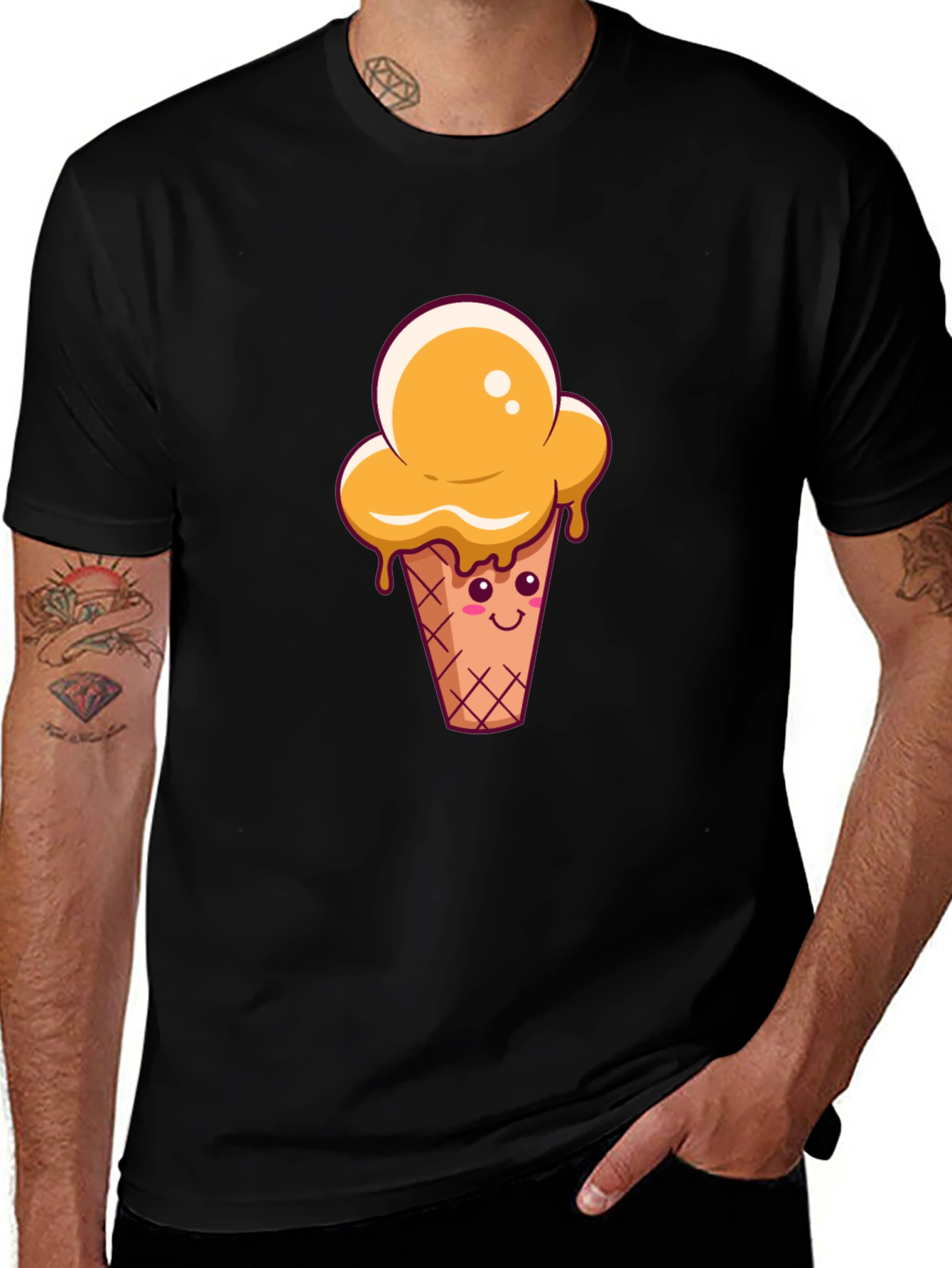 Variant 28 of Cute Ice Cream Cone Graphic Tee