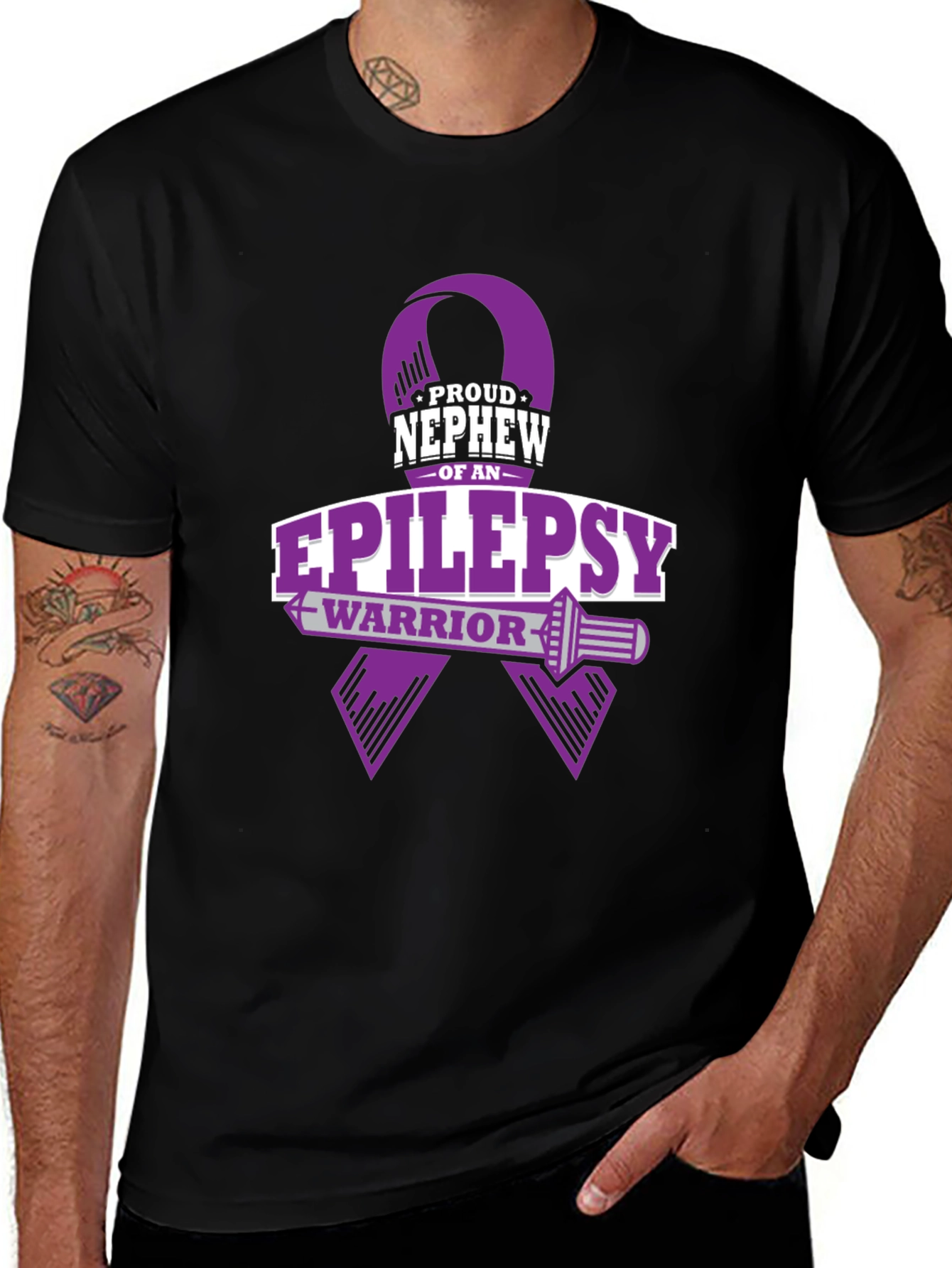Epilepsy Warrior T-Shirt - Proud Nephew Support