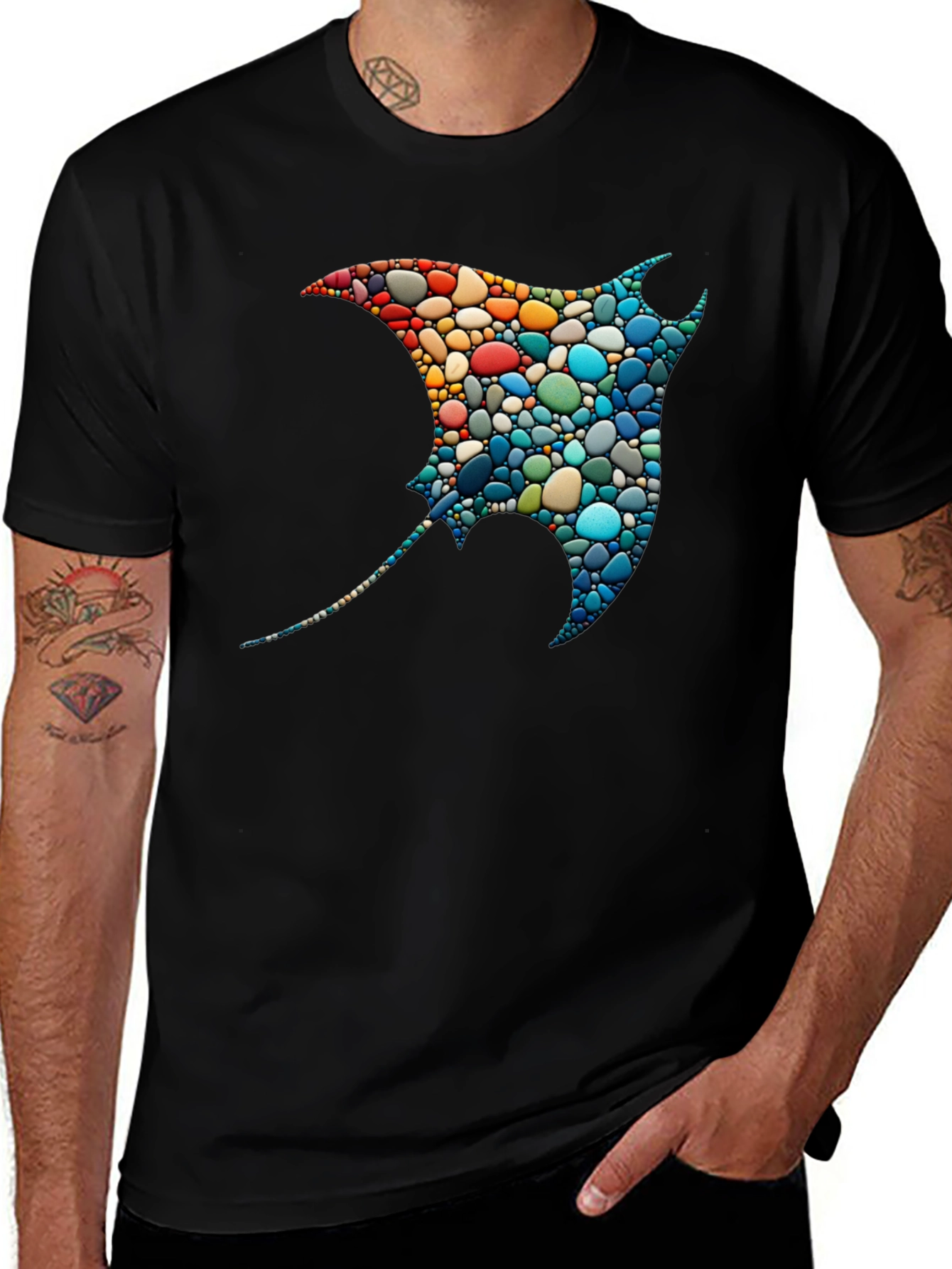Variant 22 of Mosaic Stingray Graphic Tee