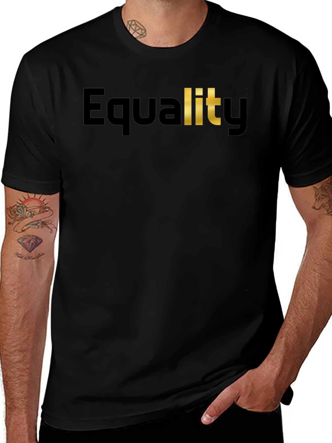 Variant 27 of Equality Statement Tee - Black