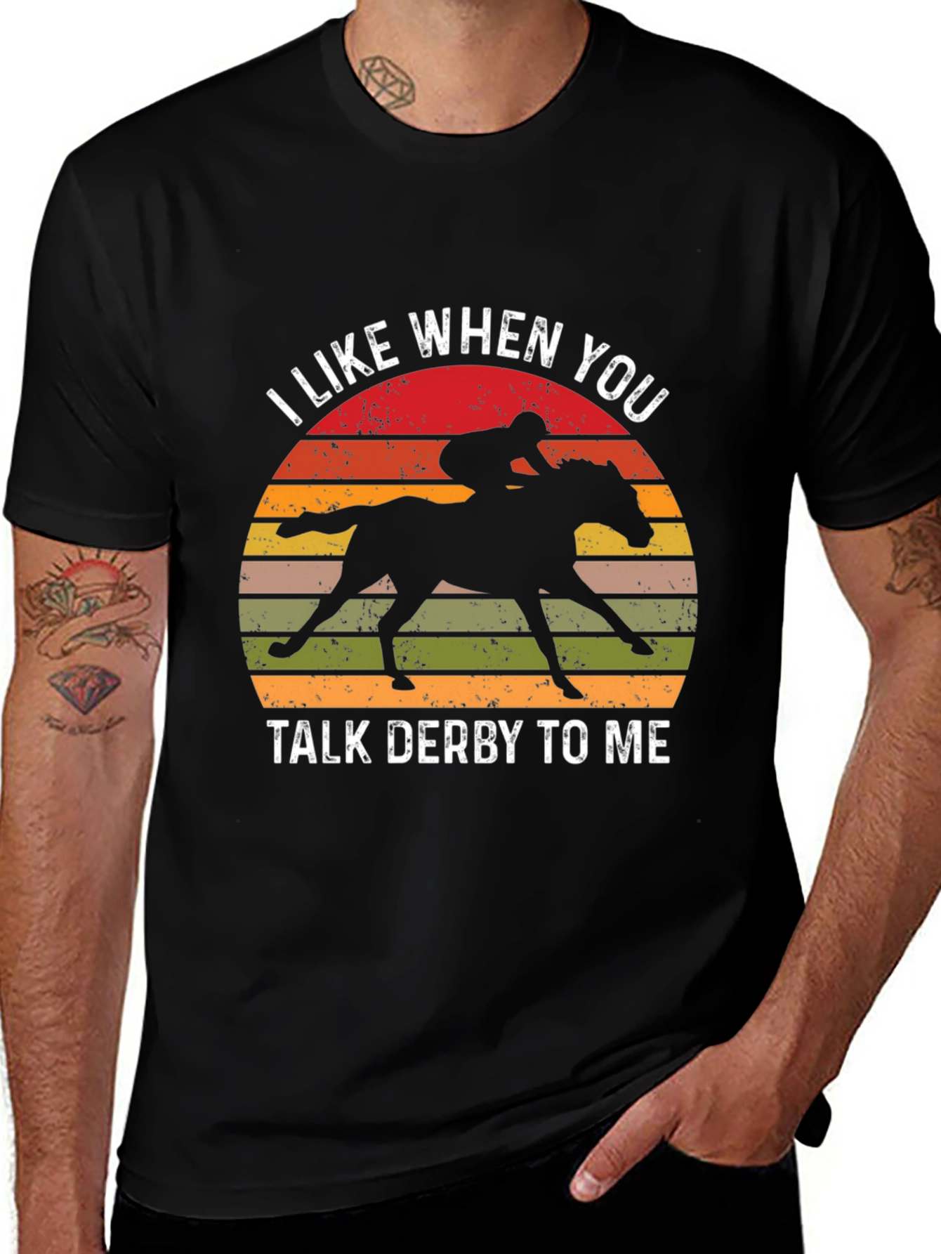 Variant 24 of Derby Talk T-Shirt - Horse Racing Tee