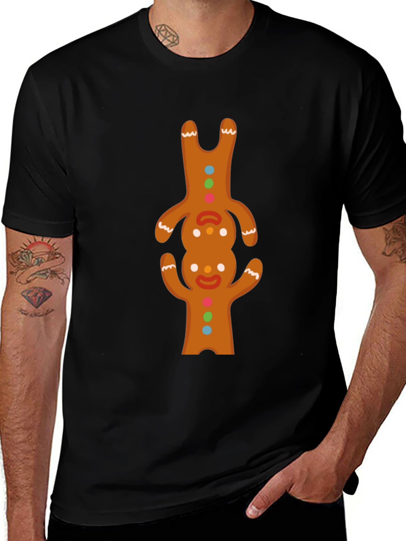 Variant 21 of Gingerbread Man T-Shirt - Festive Holiday Apparel
