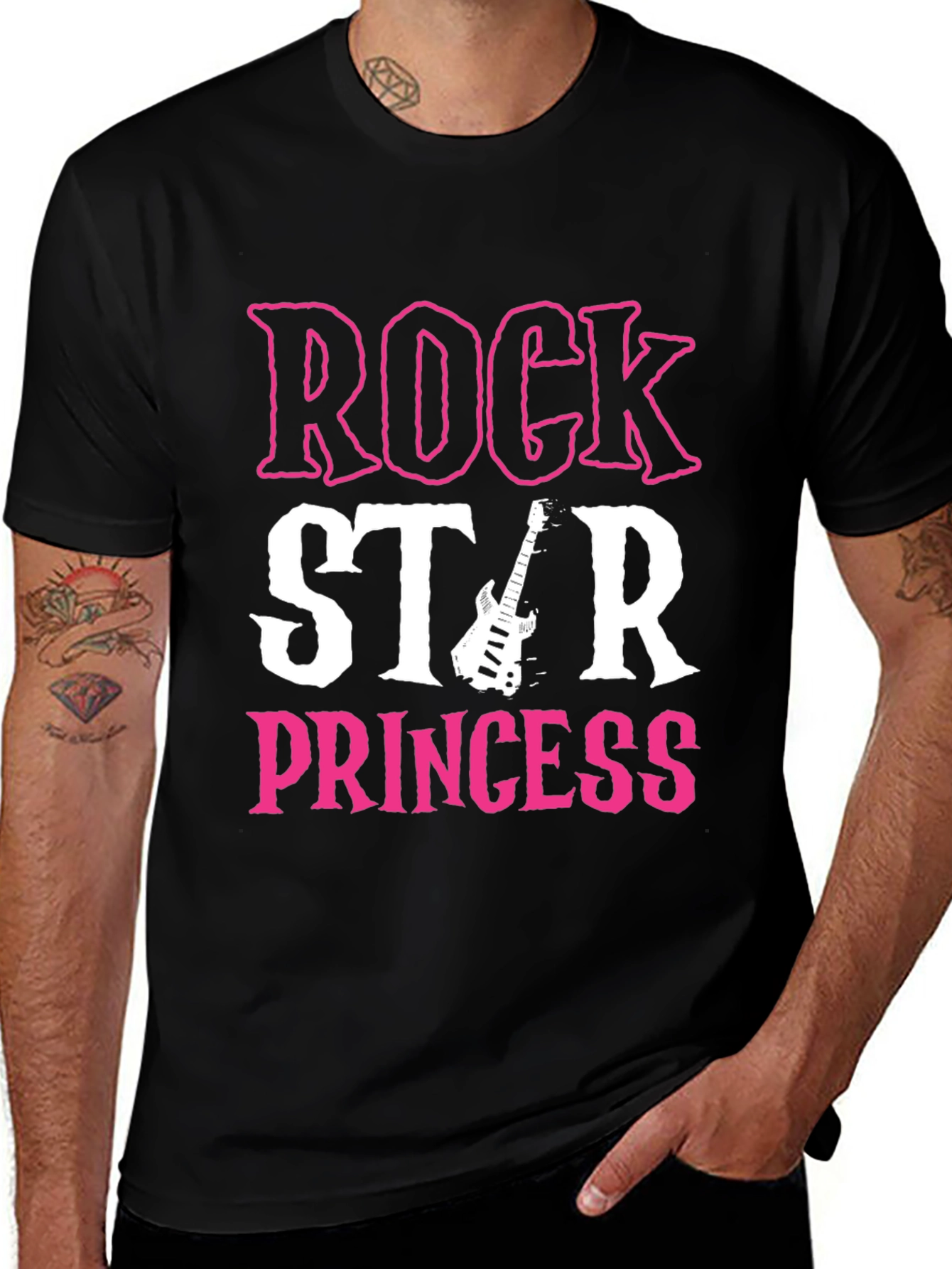 Variant 27 of Rock Star Princess Graphic T-Shirt - Black