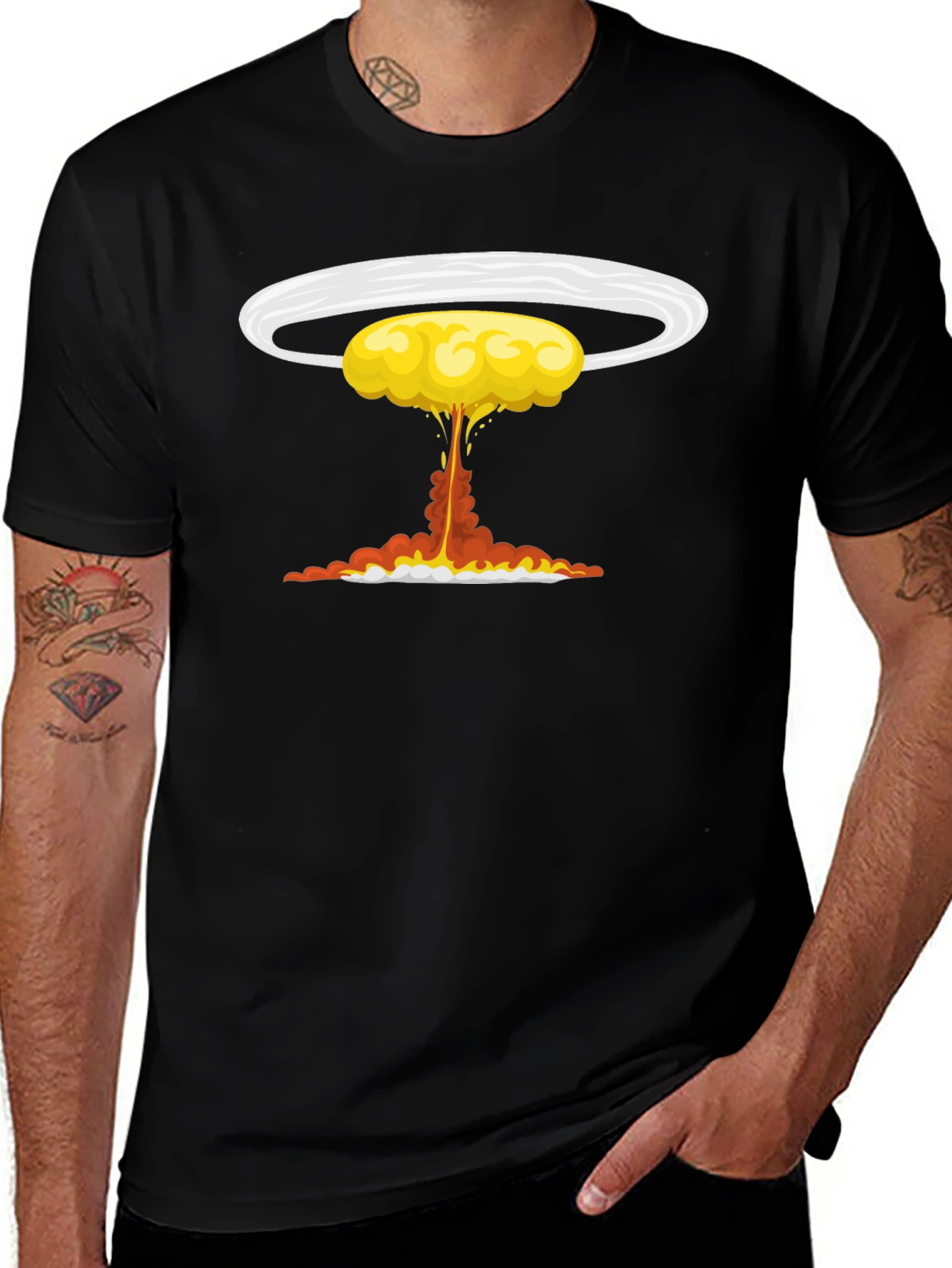 Variant 22 of Nuclear Explosion Graphic Tee - Atomic Bomb T-Shirt