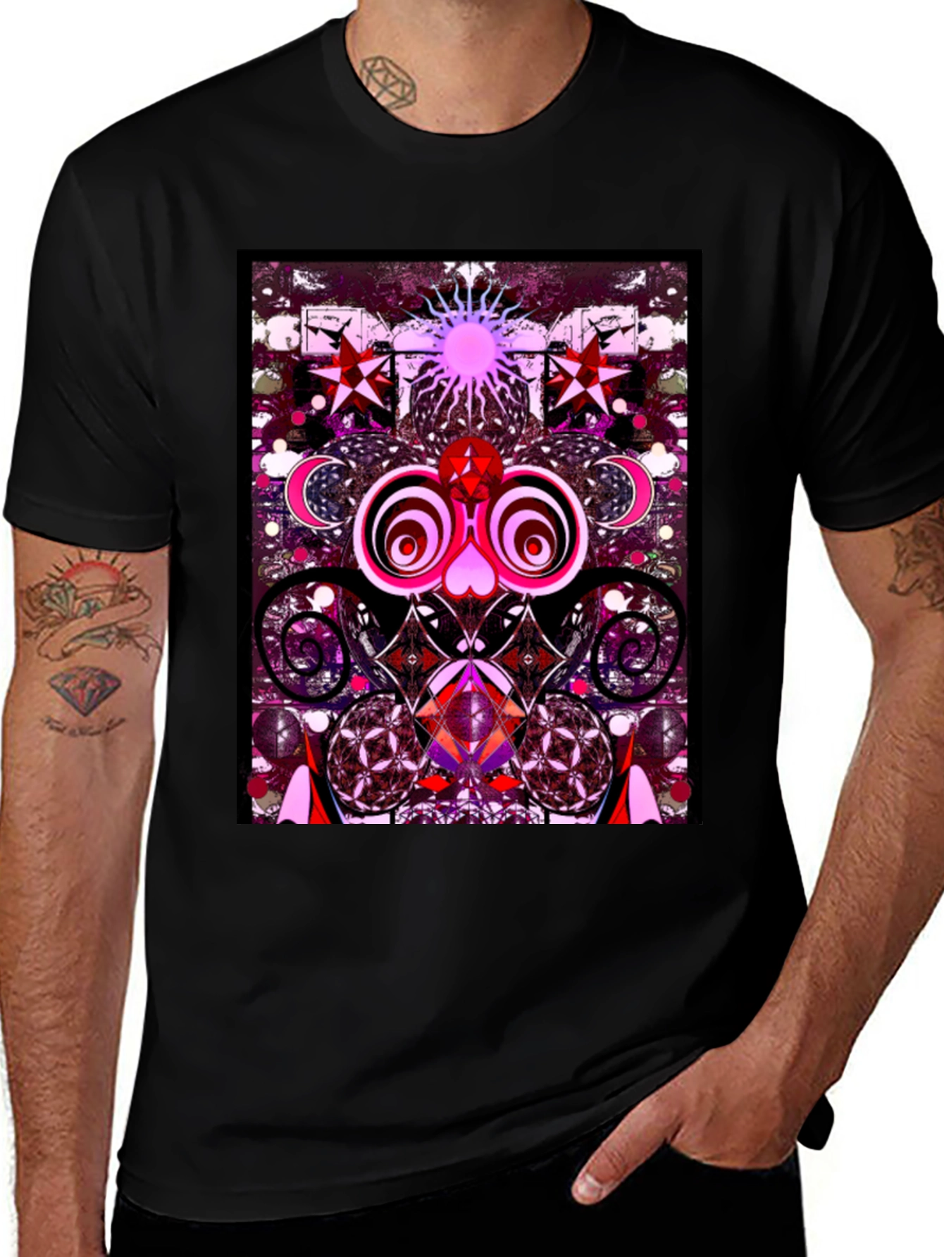 Variant 4 of Psychedelic Art Graphic Tee