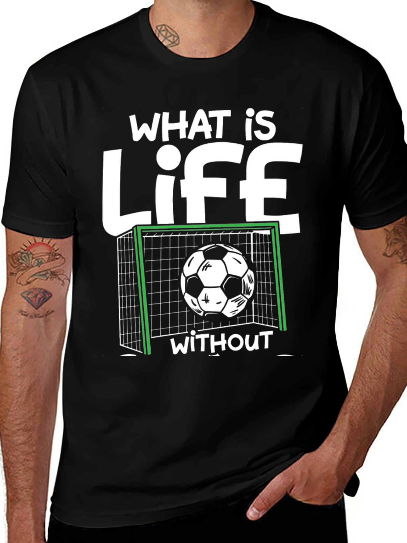 Variant 22 of Soccer Life T-Shirt - "What is Life Without" Graphic Tee