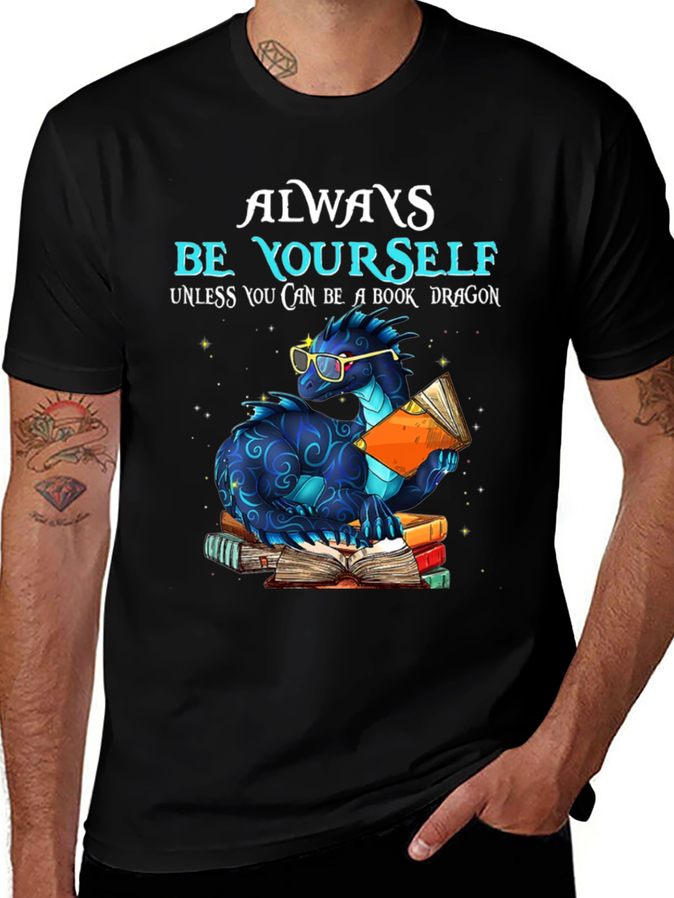Always Be Yourself Unless Book Dragon T-Shirt