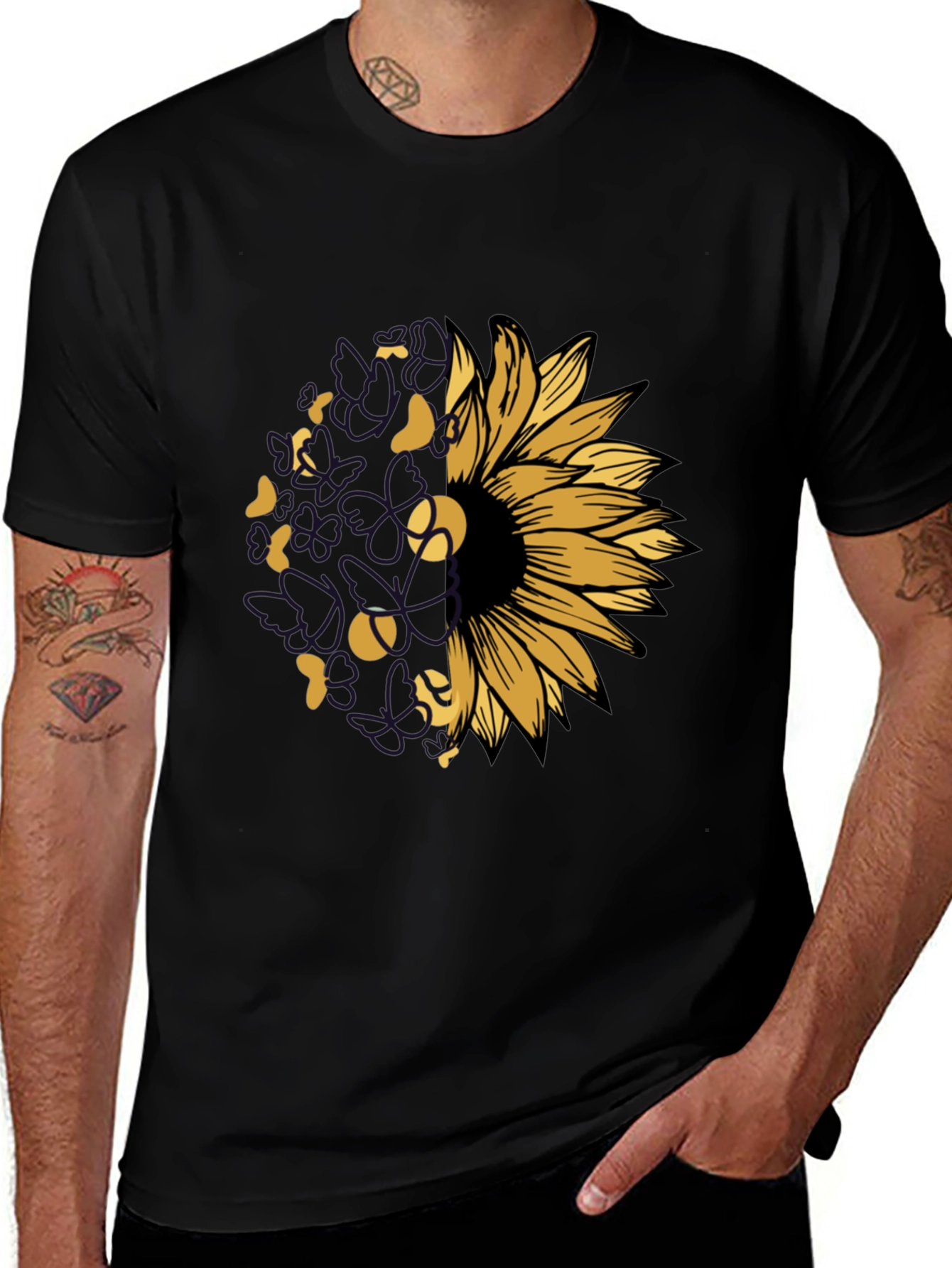 Variant 21 of Sunflower Tennis Graphic T-Shirt