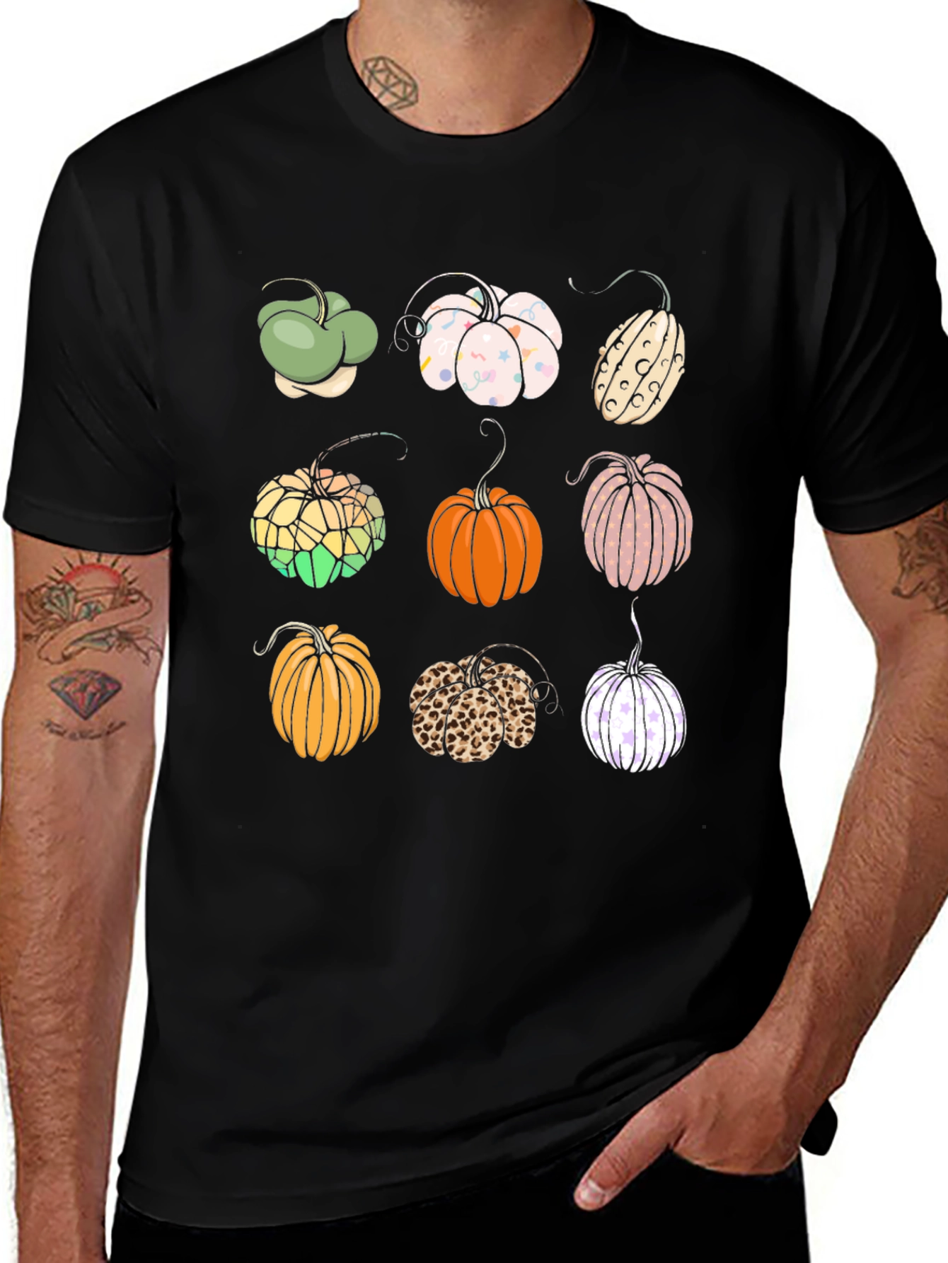 Variant 27 of Pumpkin Variety Tee - Fall Festive Designs