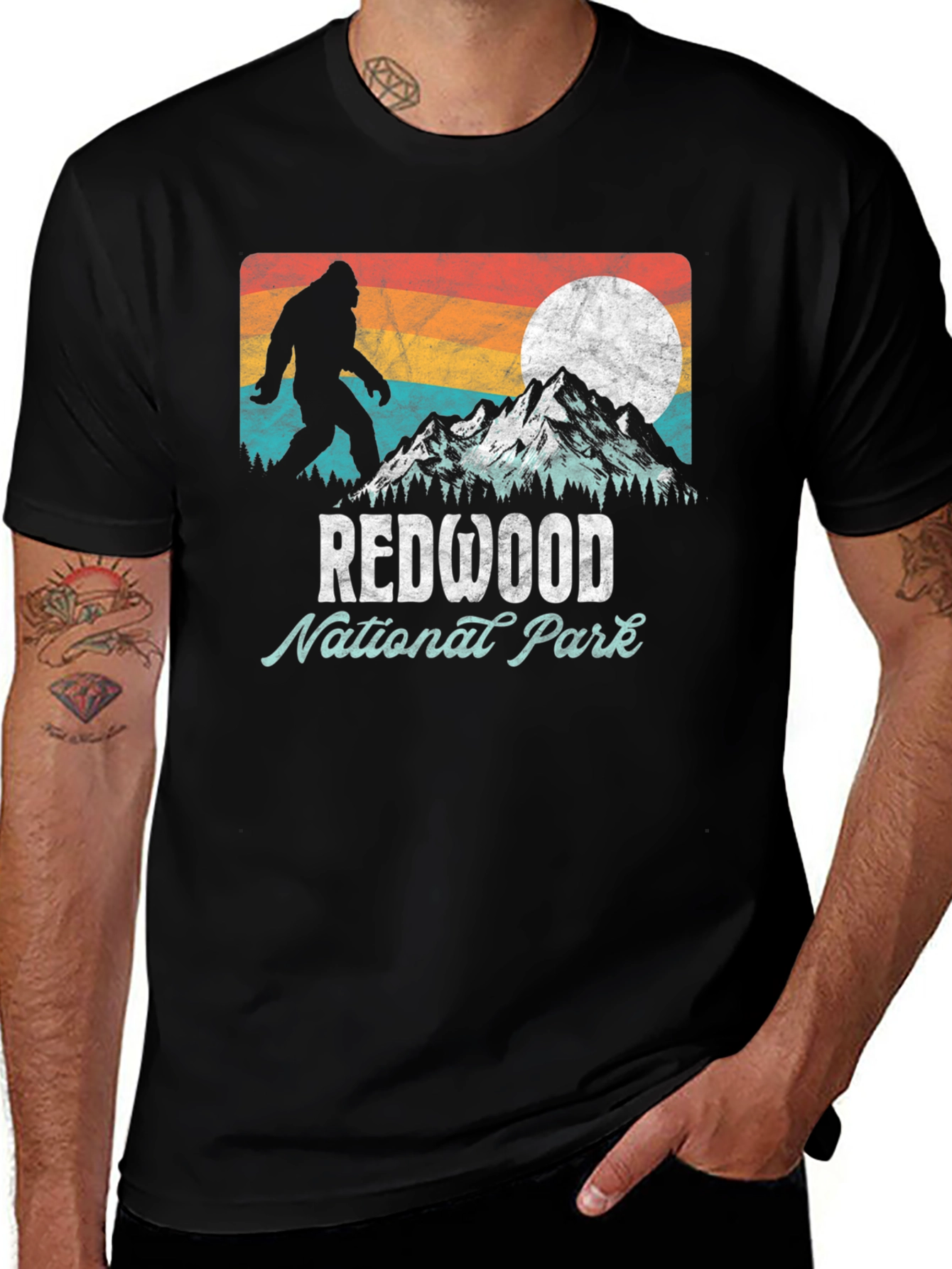 Variant 21 of Redwood National Park Bigfoot T-Shirt