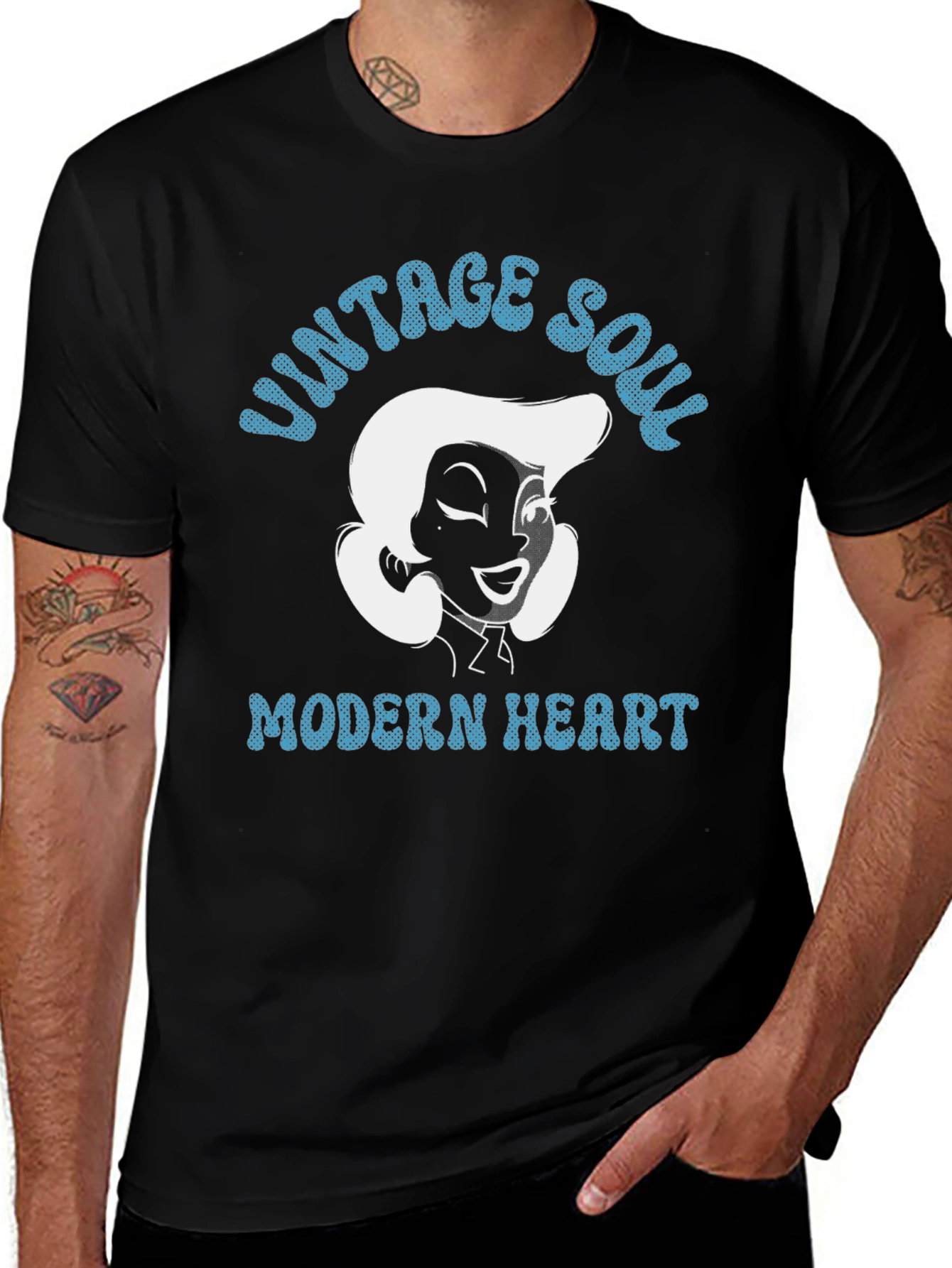 Variant 27 of Vintage Soul Modern Heart Graphic T-Shirt