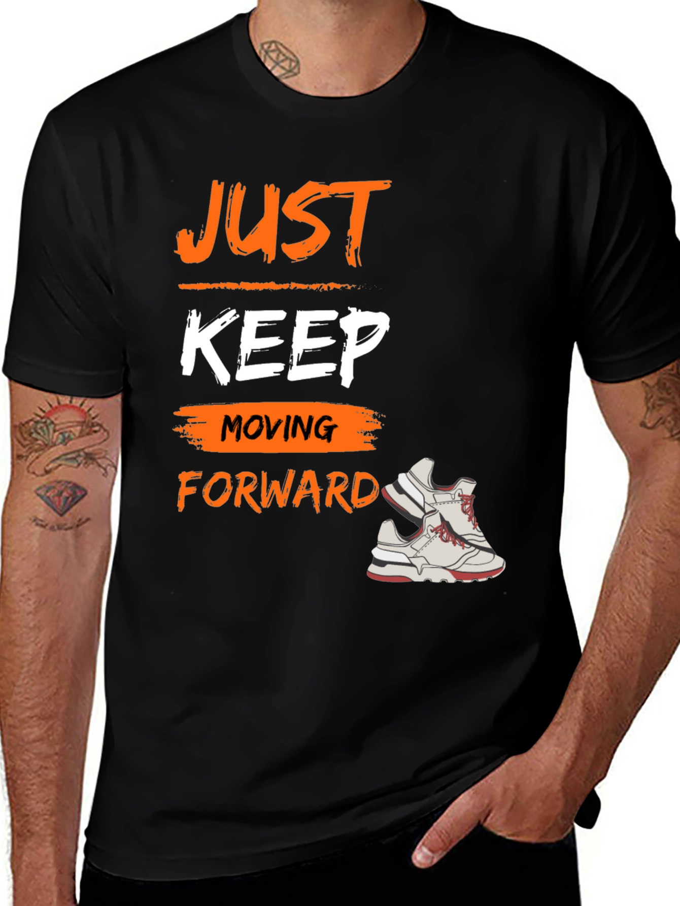 Just Keep Moving Forward Graphic Tee