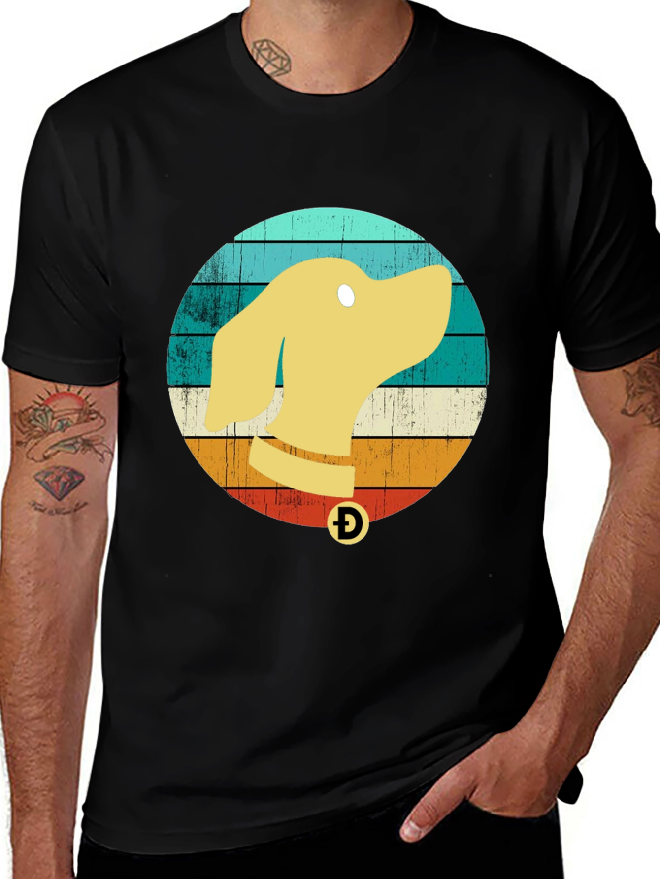 Retro Doge Coin Tee