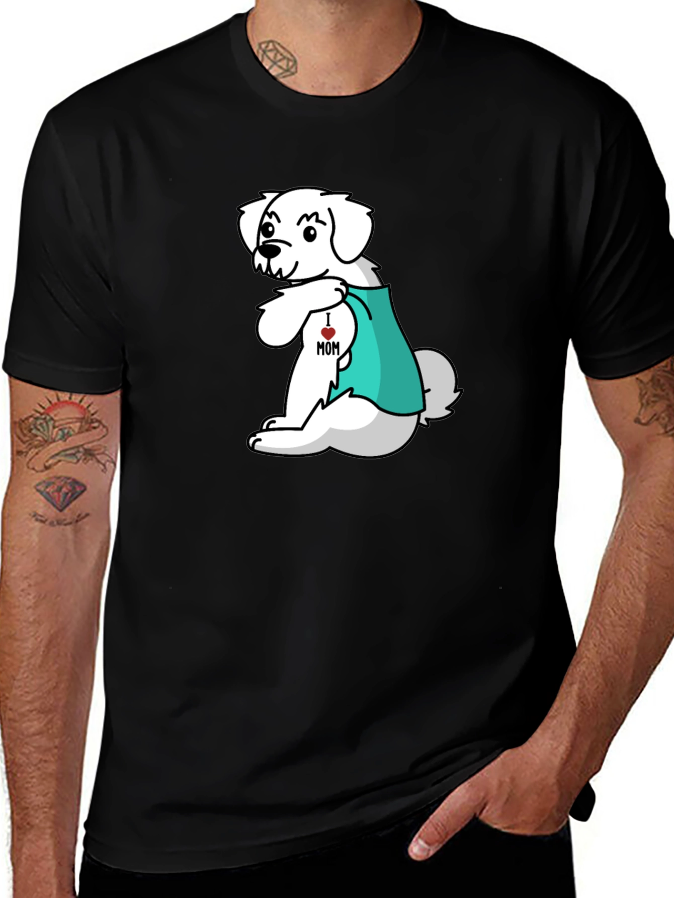 Variant 20 of I Heart Mom Dog T-Shirt
