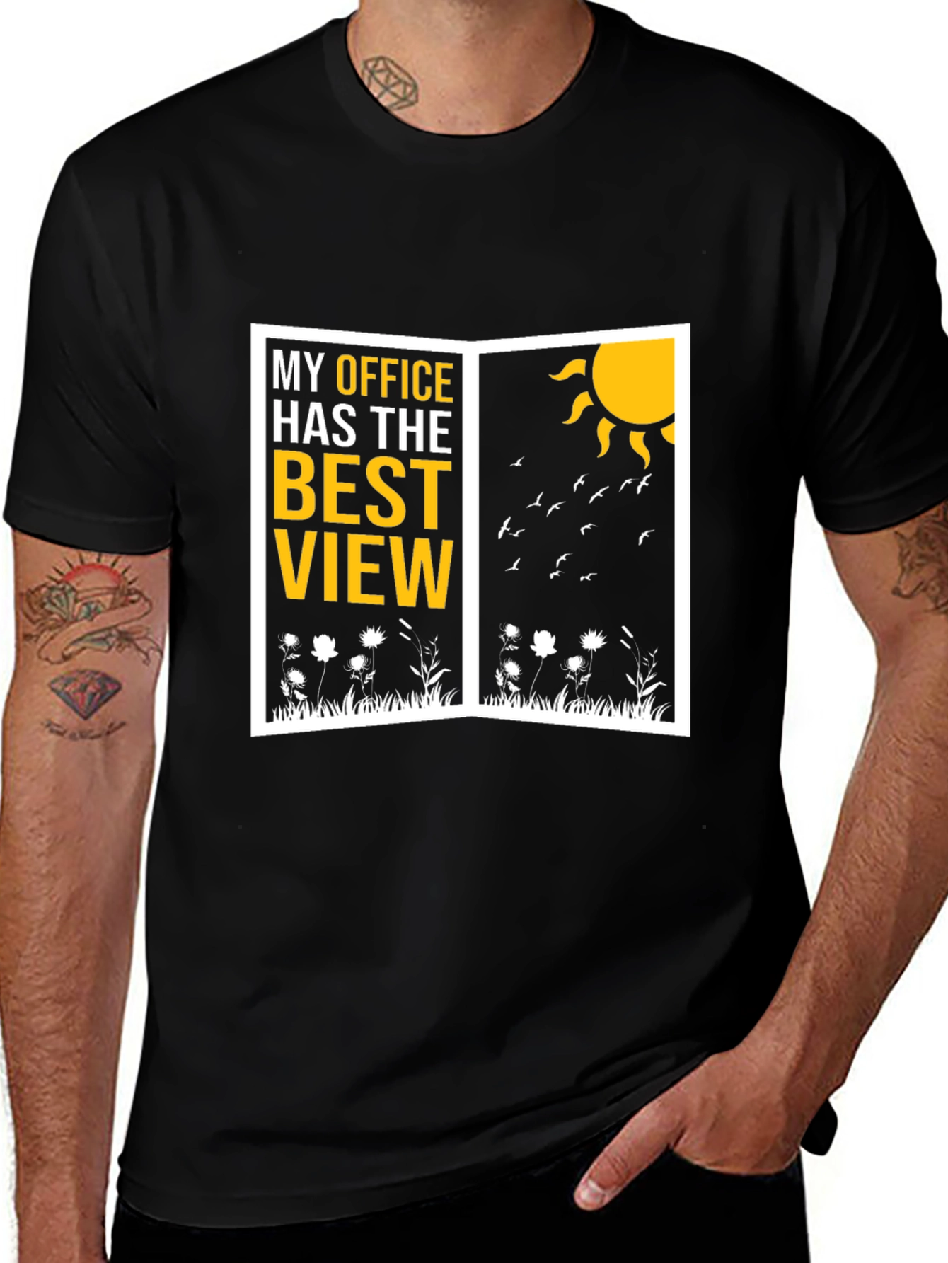 Variant 30 of Best View Office Graphic T-Shirt - Nature Lover Tee