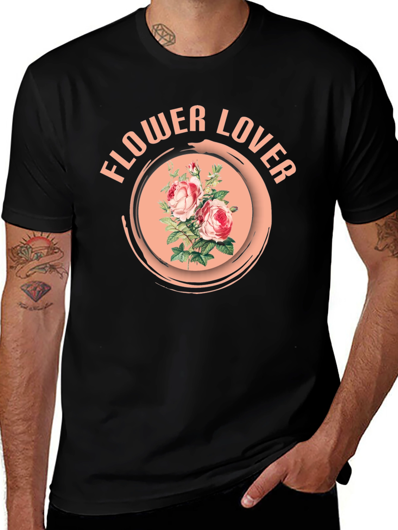 Variant 28 of Flower Lover T-Shirt - Floral Design