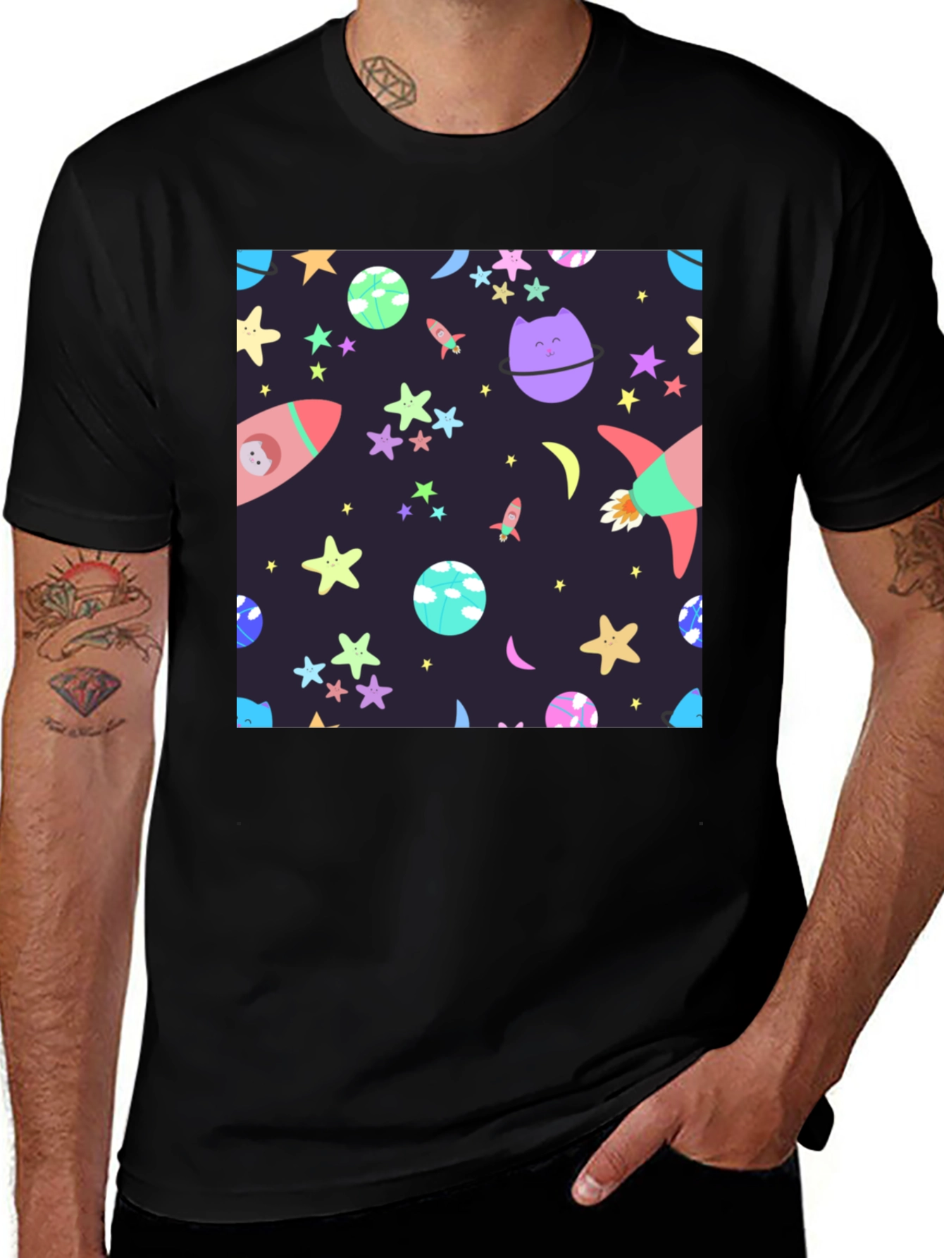 Variant 6 of Cosmic Cartoon T-Shirt