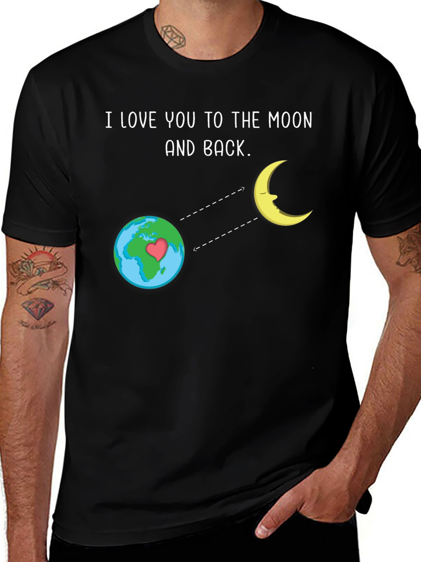 Variant 18 of I Love You to the Moon and Back T-Shirt