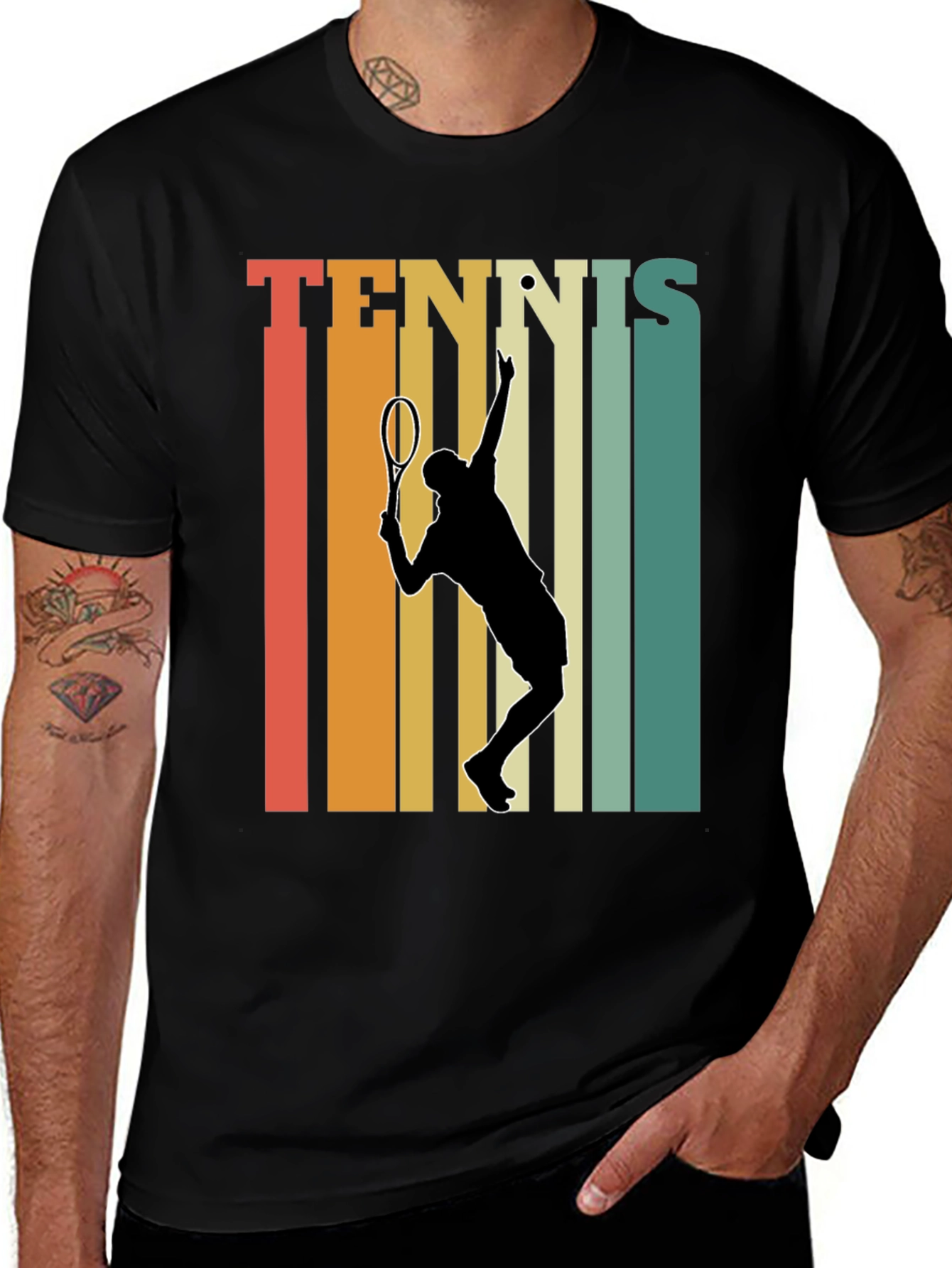 Variant 6 of Vintage Tennis Player Graphic Tee