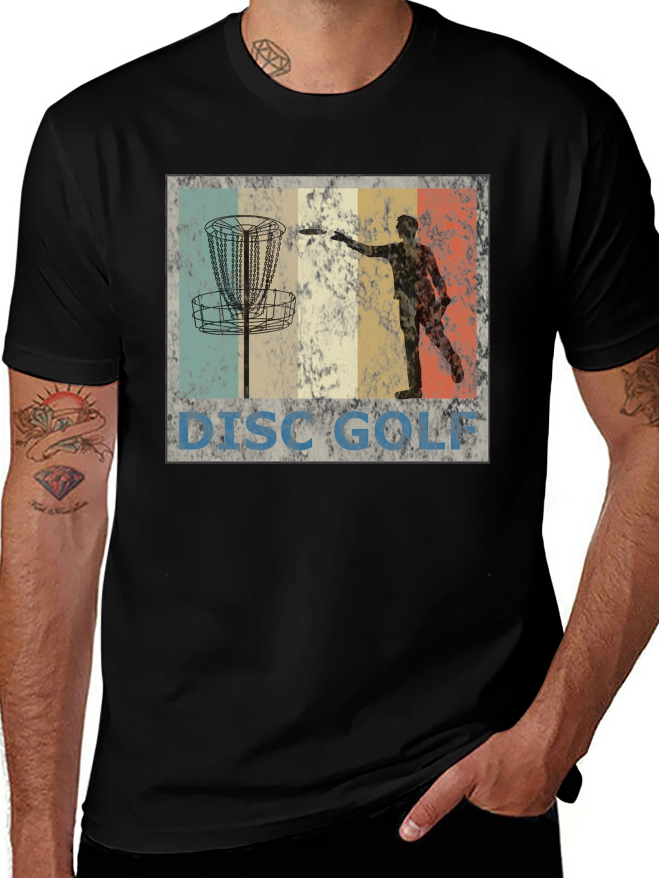Variant 18 of Vintage Disc Golf T-Shirt - Retro Style