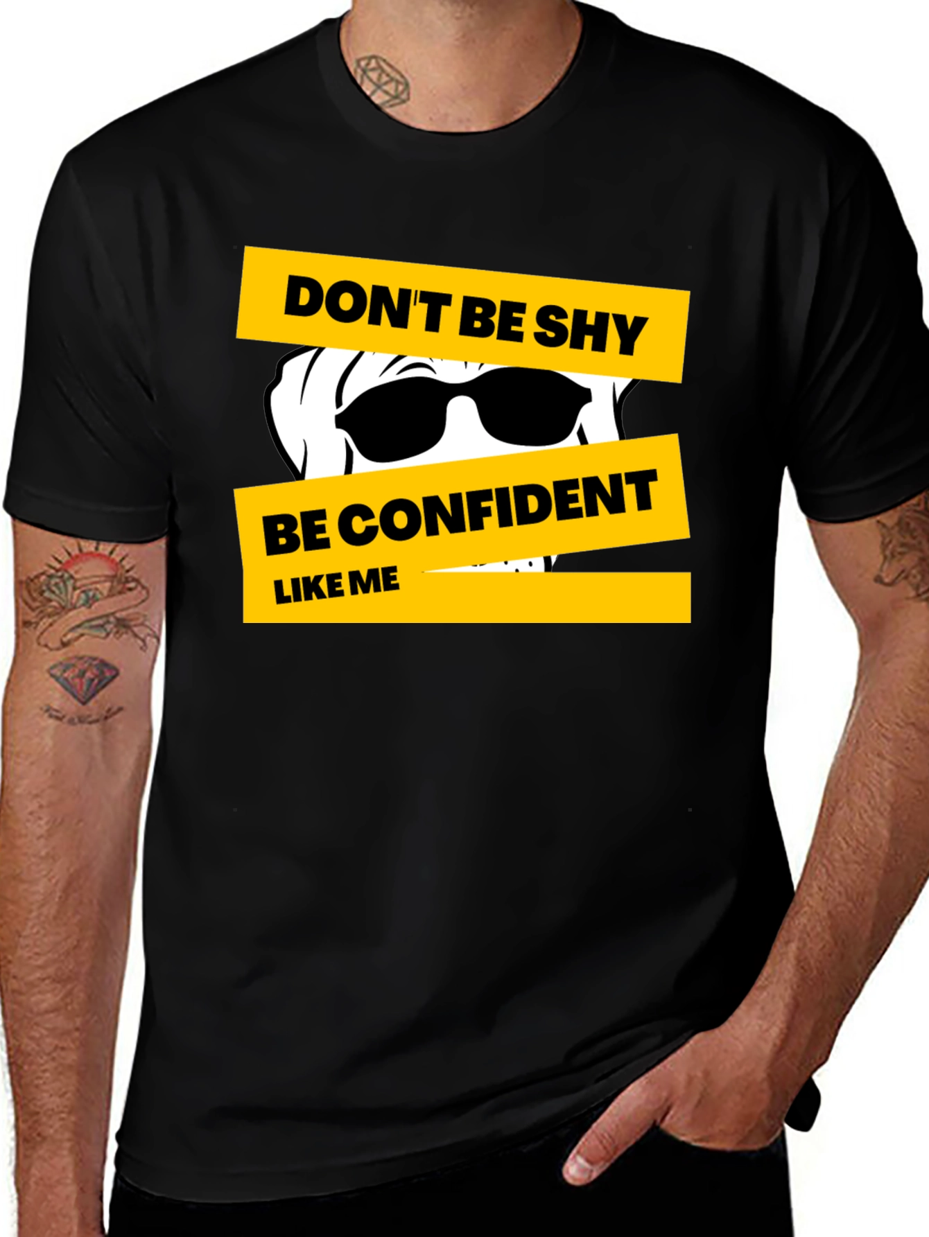Variant 24 of Don't Be Shy Graphic Tee - Confident Style