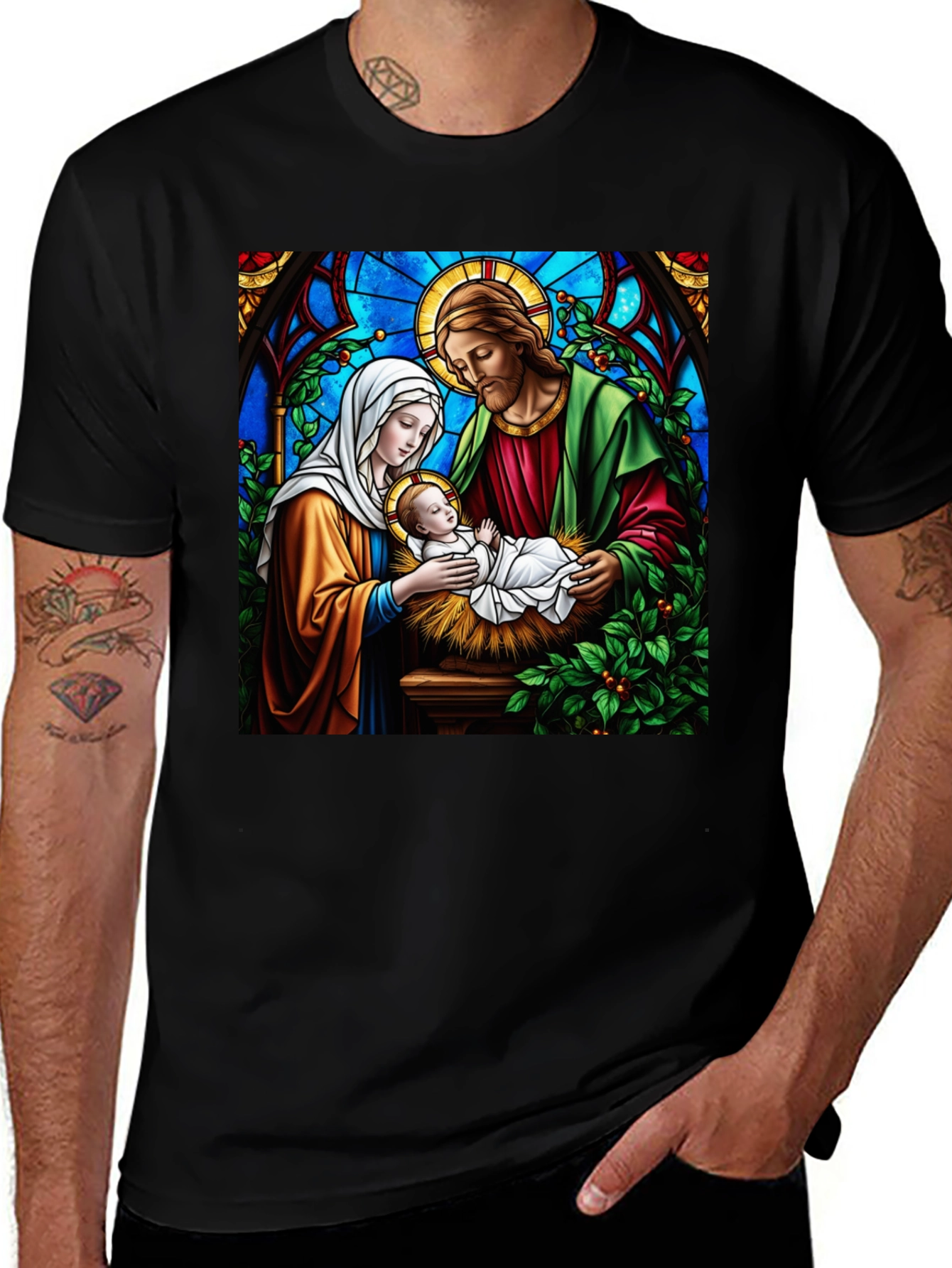 Nativity Scene T-Shirt - Religious Graphic Tee