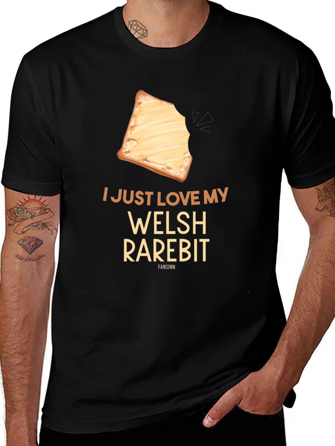 Variant 12 of Welsh Rarebit T-Shirt - Foodie Tee