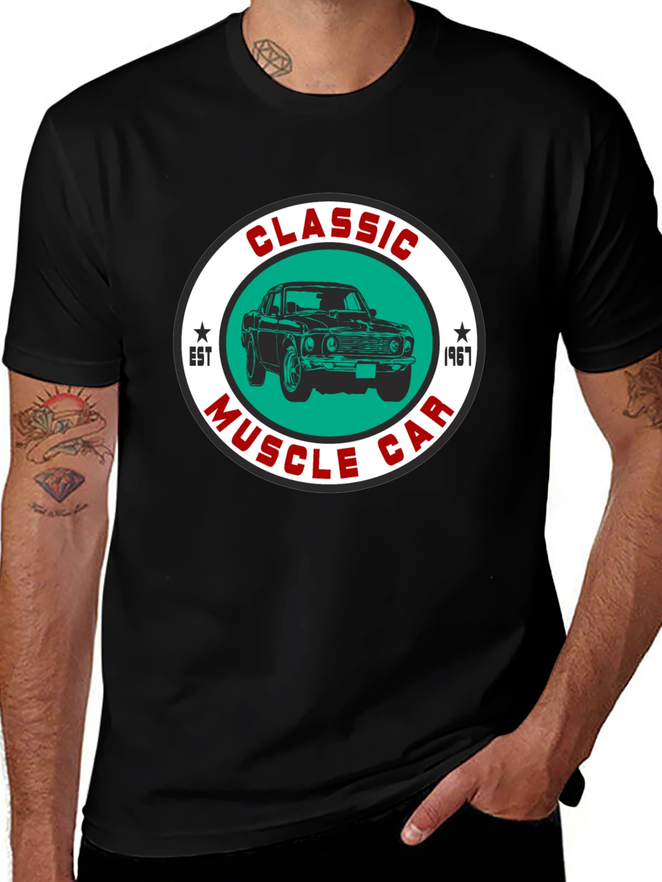Variant 18 of Classic Muscle Car 1967 Graphic Tee