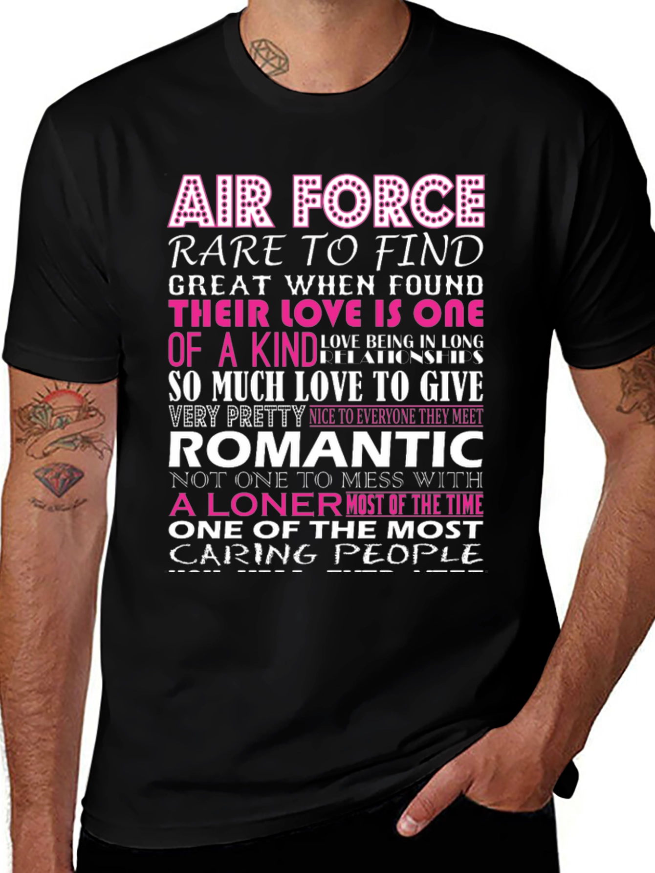 Variant 25 of Air Force Romantic Graphic T-Shirt