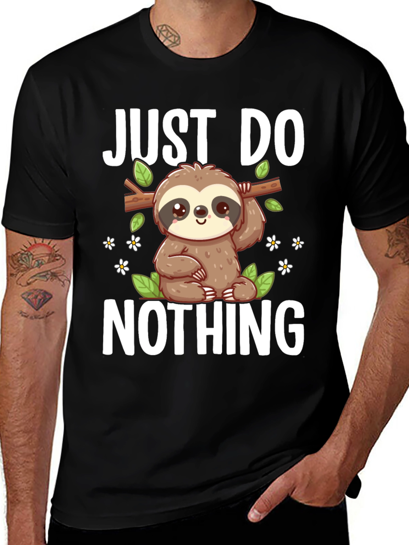 Variant 20 of Just Do Nothing Sloth Graphic Tee