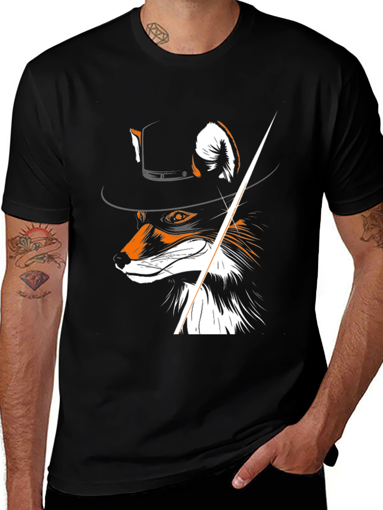 Variant 30 of Fox Gentleman T-Shirt - Stylish & Unique Design