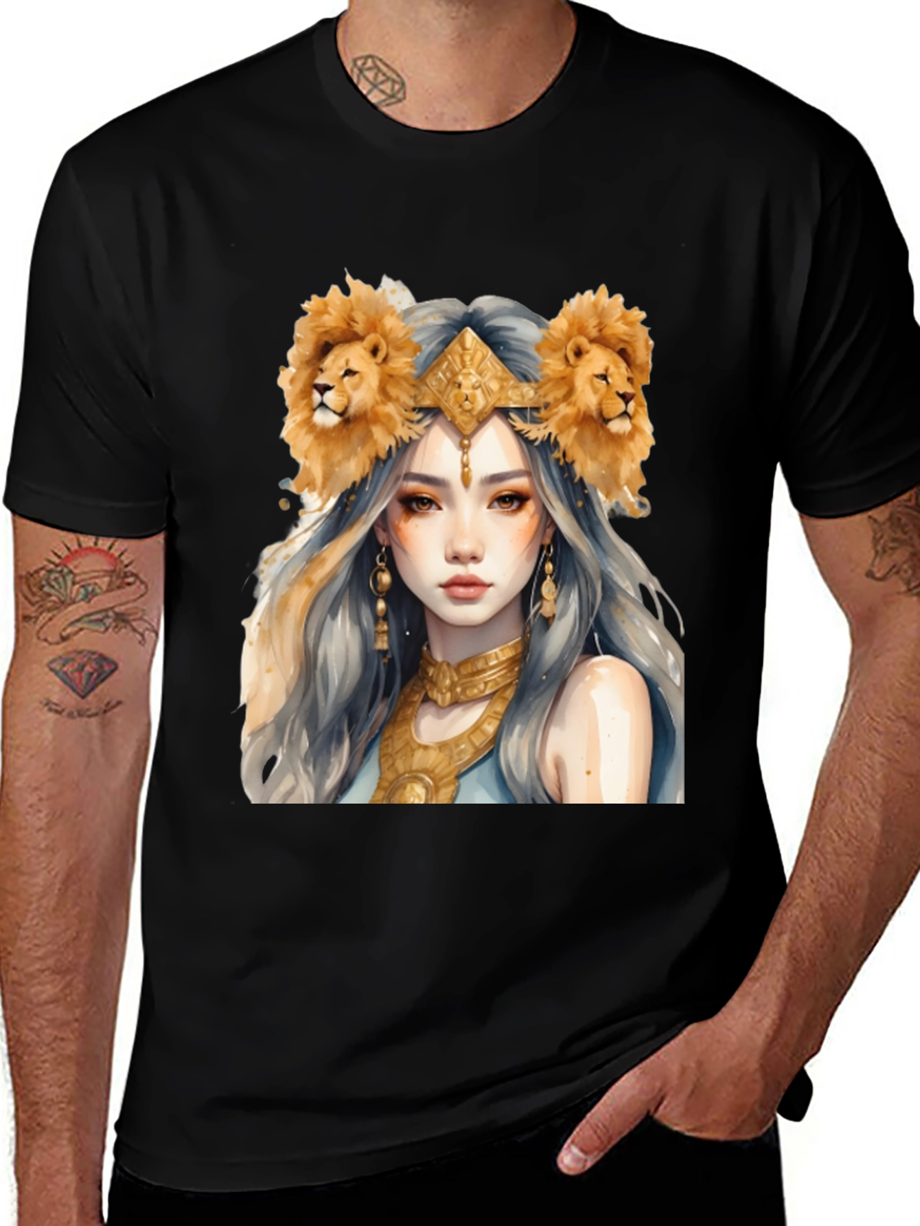 Lion Queen Graphic Tee - Zodiac Style