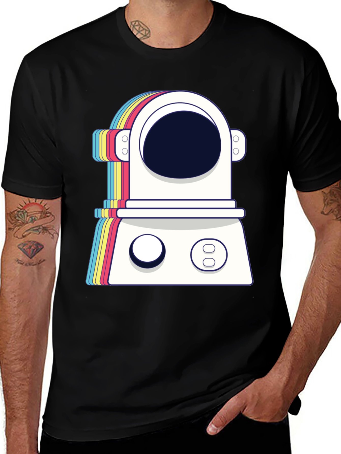 Variant 22 of Retro Spaceman Graphic Tee - Trendy Astronaut T-Shirt