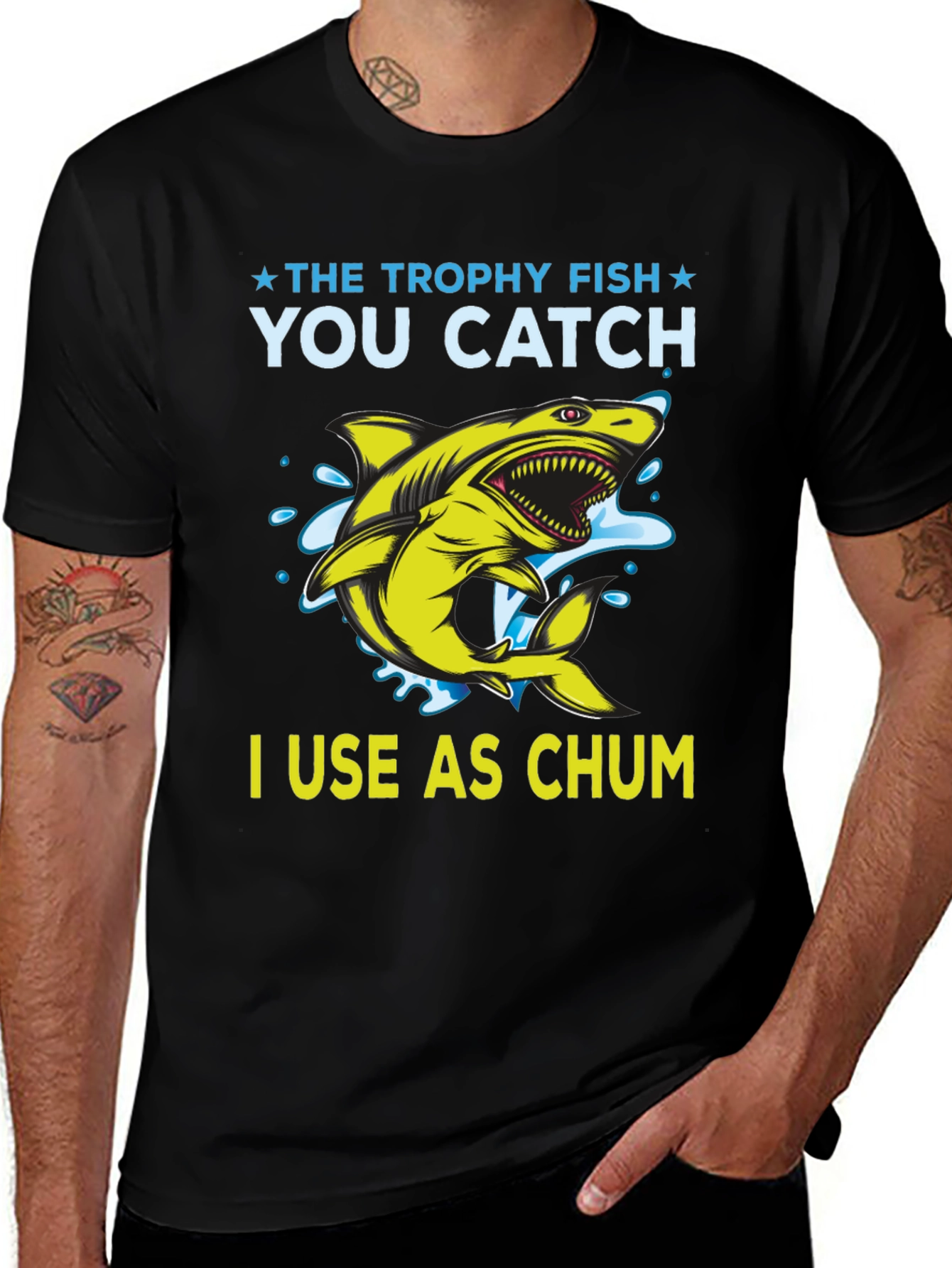 Variant 12 of The Trophy Fish Chum T-Shirt - Fishing Apparel