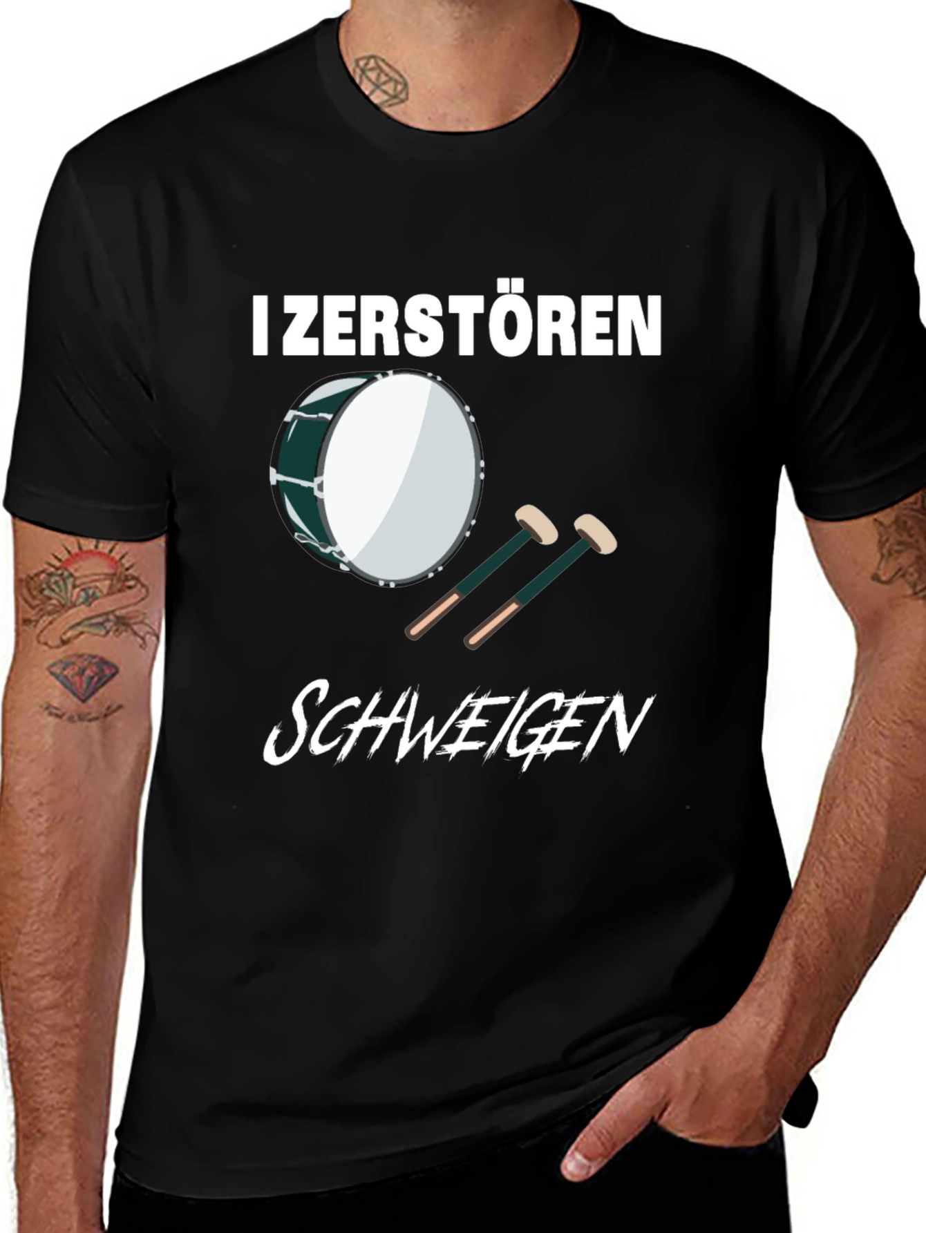 Variant 28 of I Zerstören Schweigen T-Shirt - Band Humor