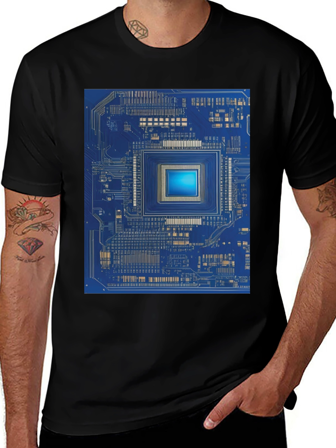 Circuit Board Graphic Tee - Tech Enthusiast Apparel