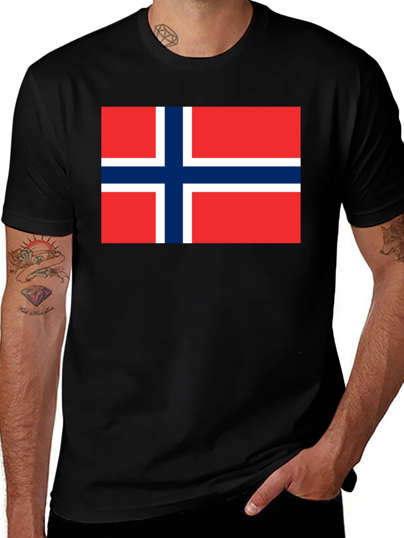 Norway Flag Graphic T-Shirt