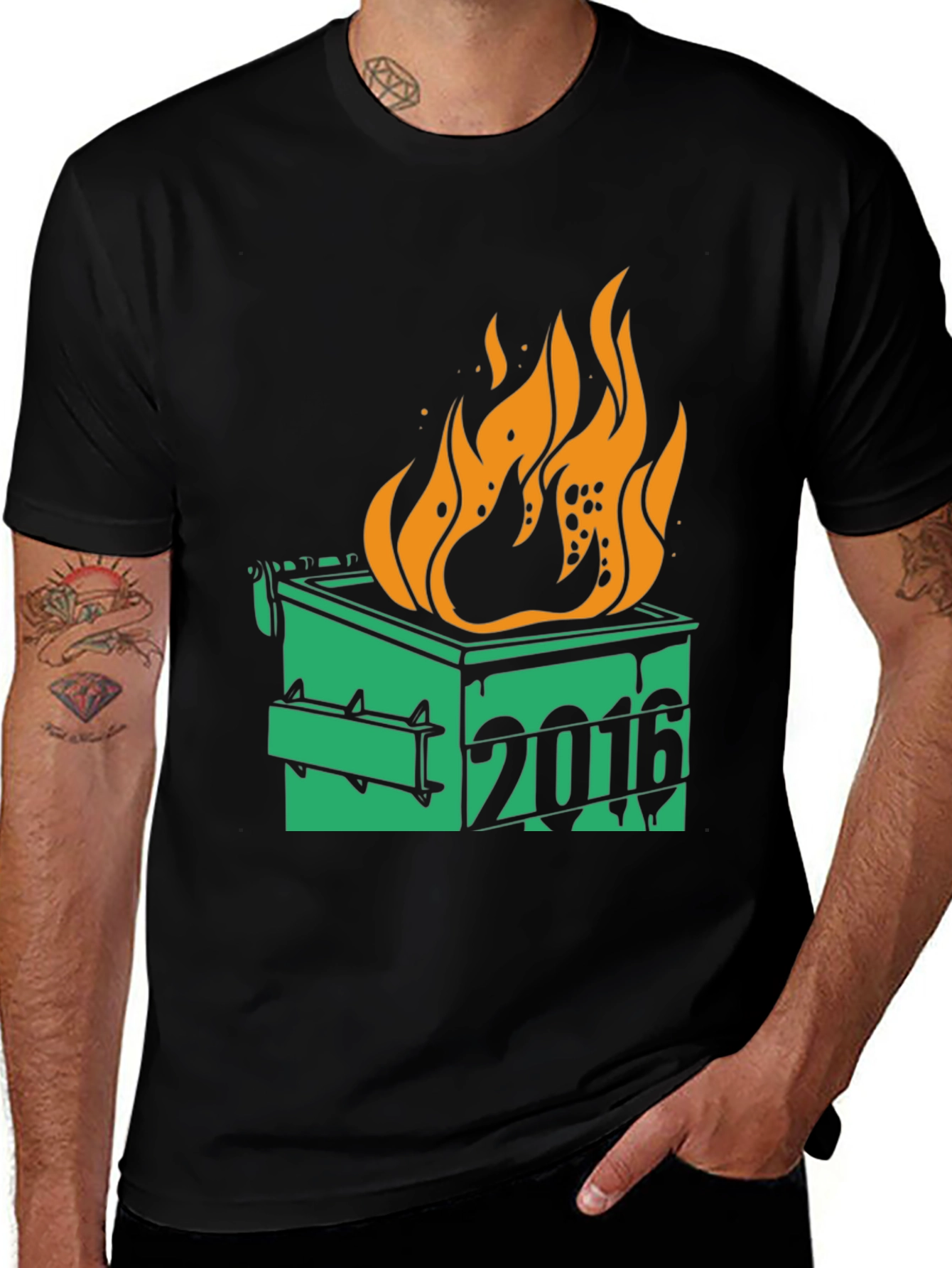 Variant 17 of Dumpster Fire 2016 Graphic T-Shirt