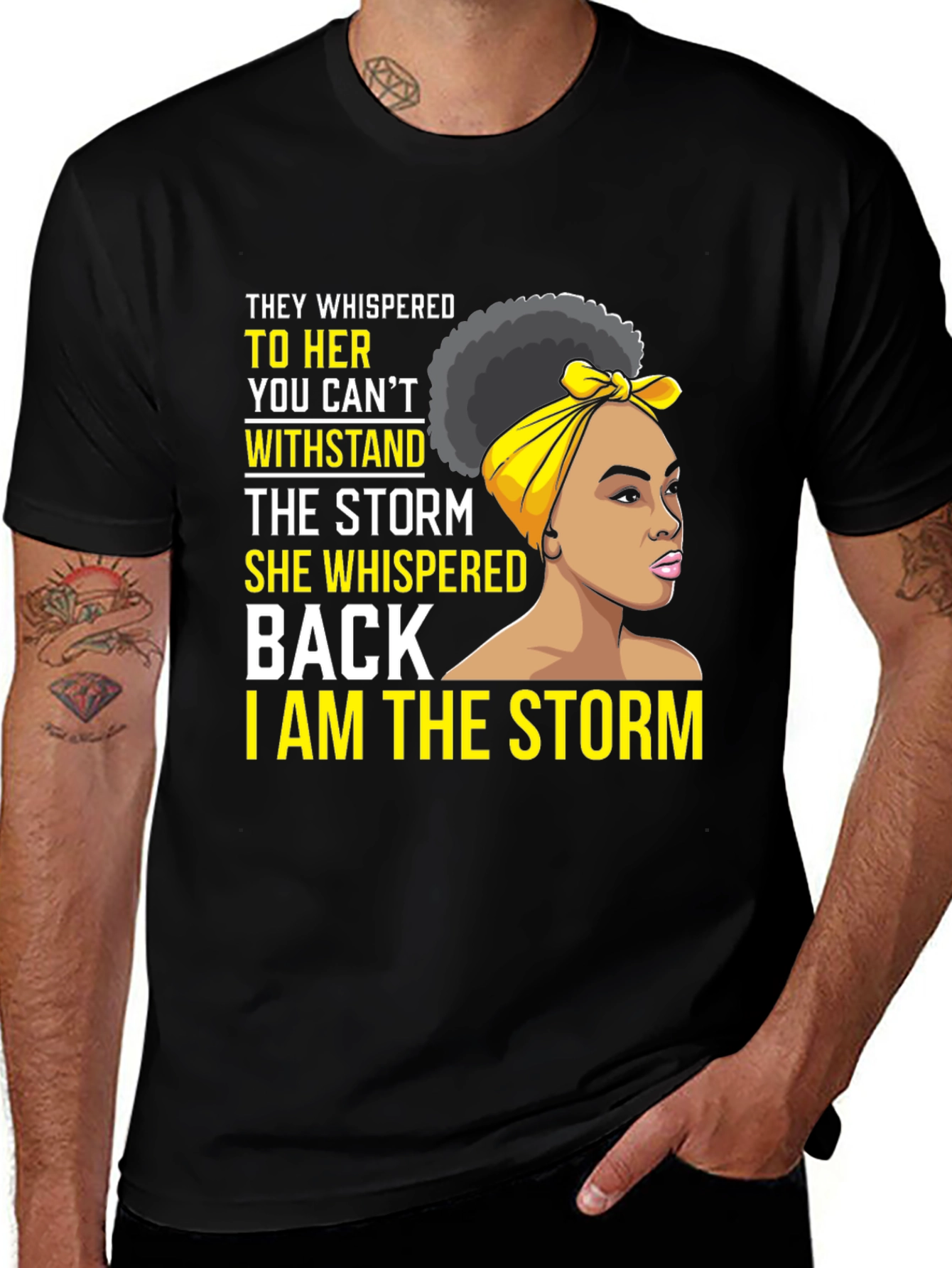 Variant 9 of I am the Storm T-Shirt - Empowering Women's Tee
