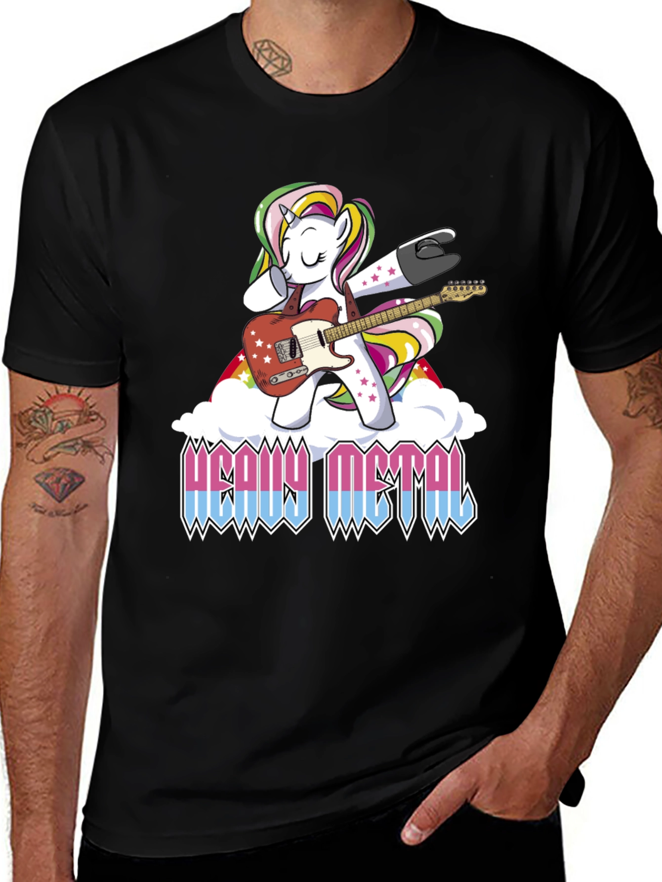 Variant 12 of Unicorn Heavy Metal Graphic Tee
