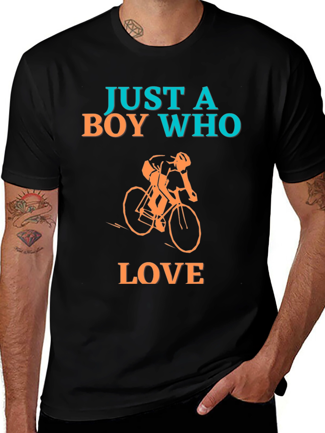 Variant 26 of Boy Who Loves Cycling Graphic T-Shirt