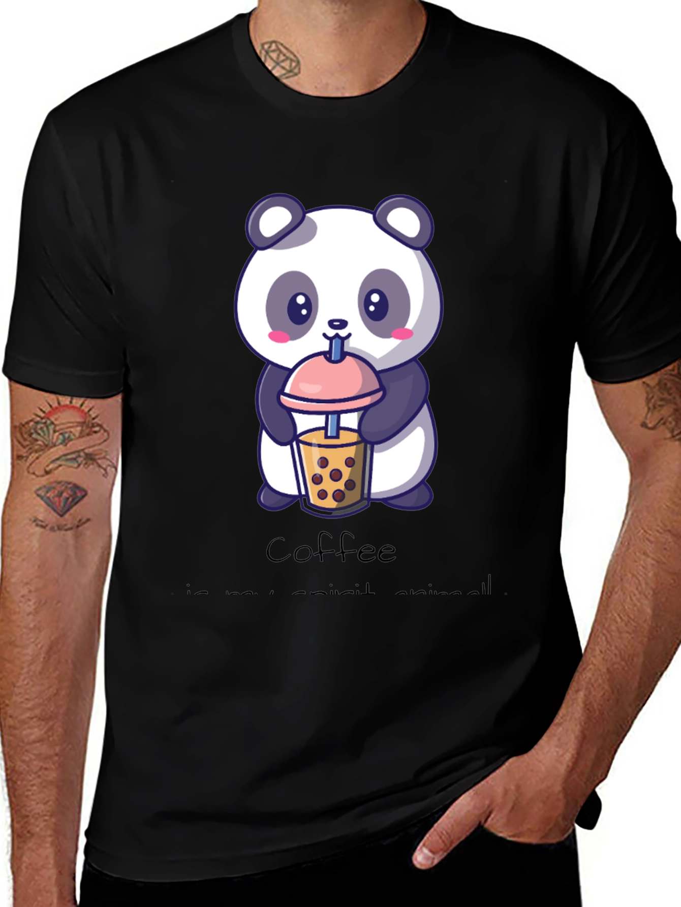 Variant 17 of Cute Panda Coffee Lover T-Shirt