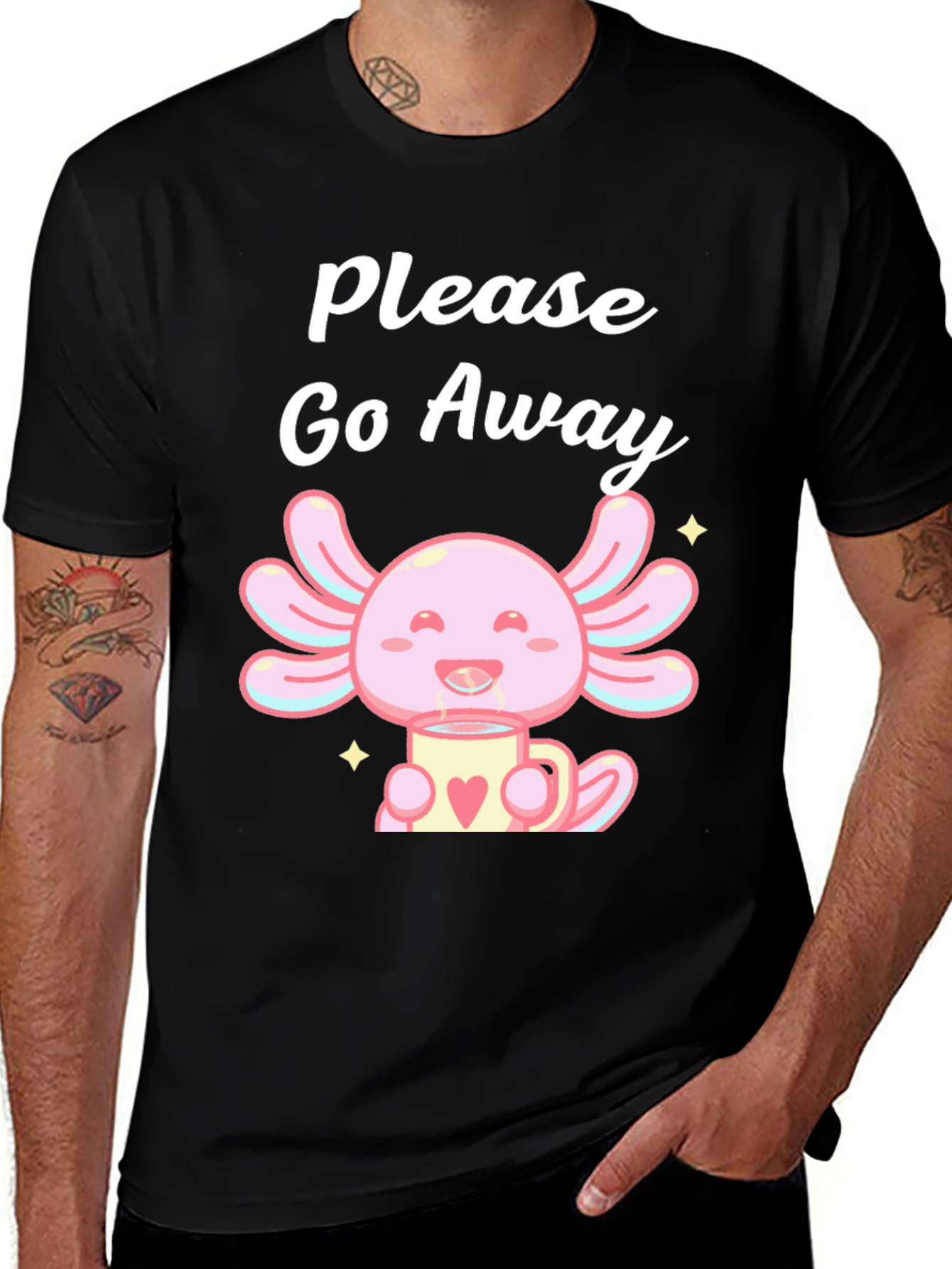 Variant 13 of Axolotl Please Go Away T-Shirt
