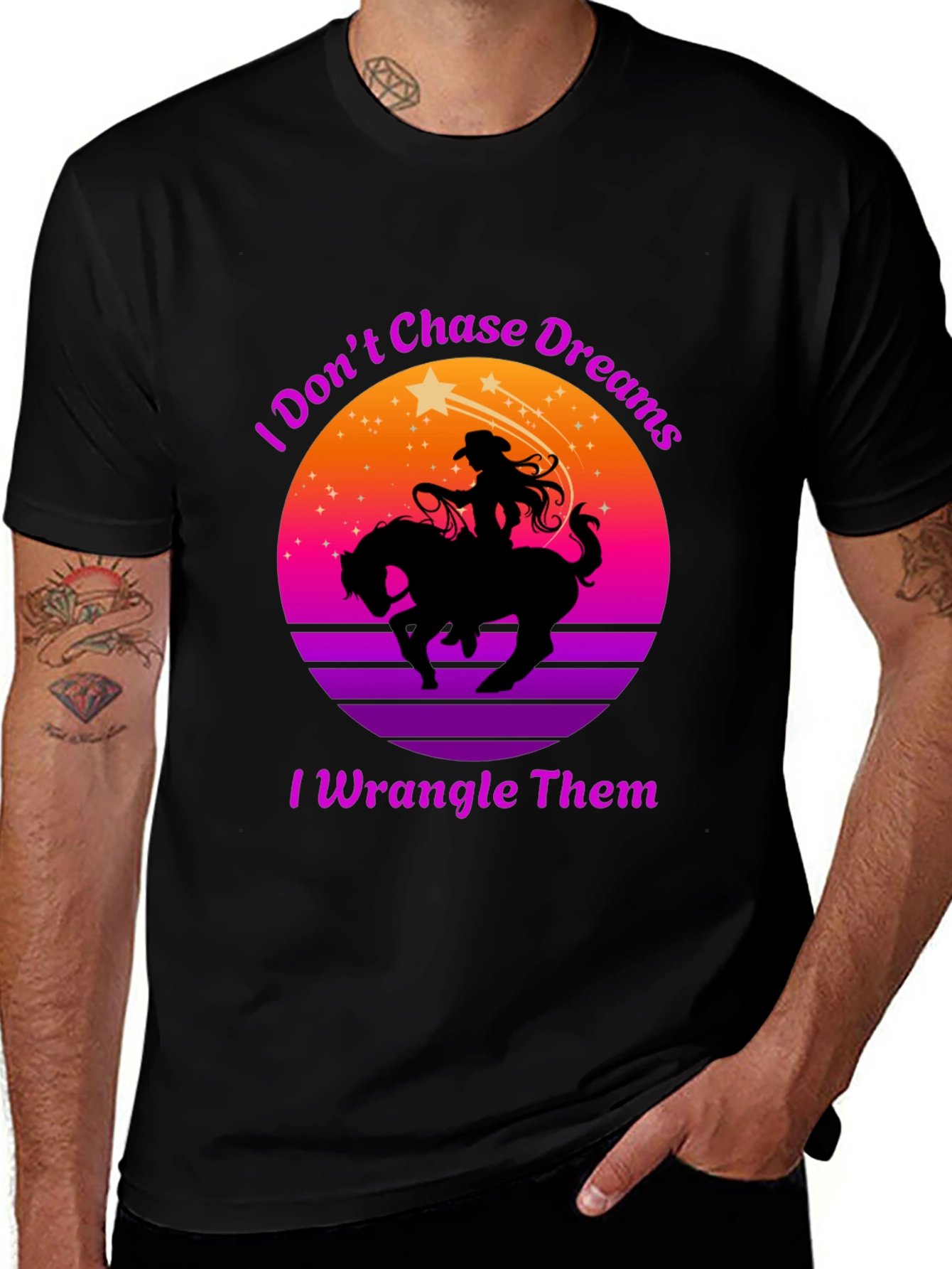 Variant 15 of Cowgirl "I Wrangle Dreams" Graphic Tee
