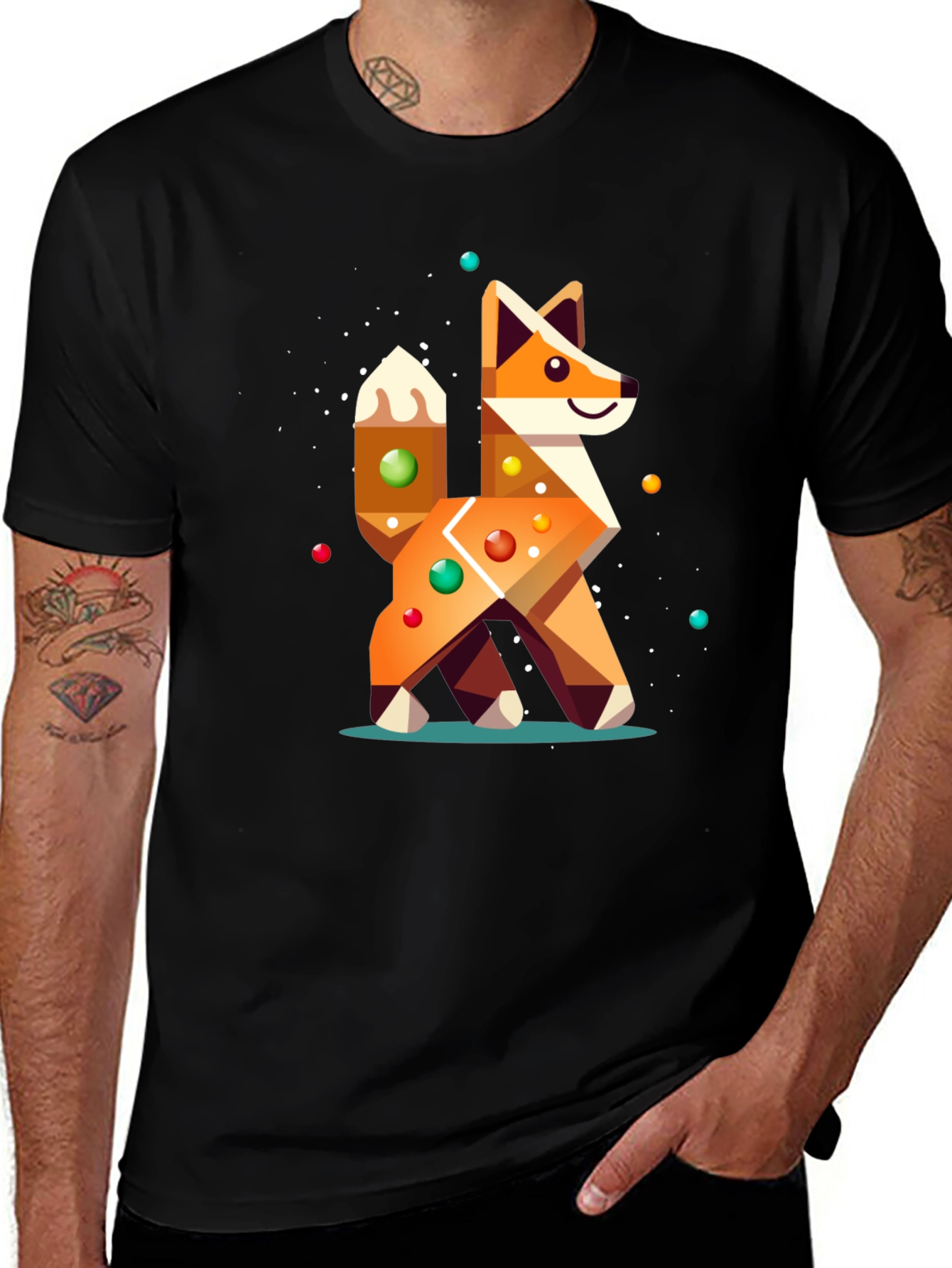 Variant 22 of Geometric Fox Graphic Tee - Stylish & Unique