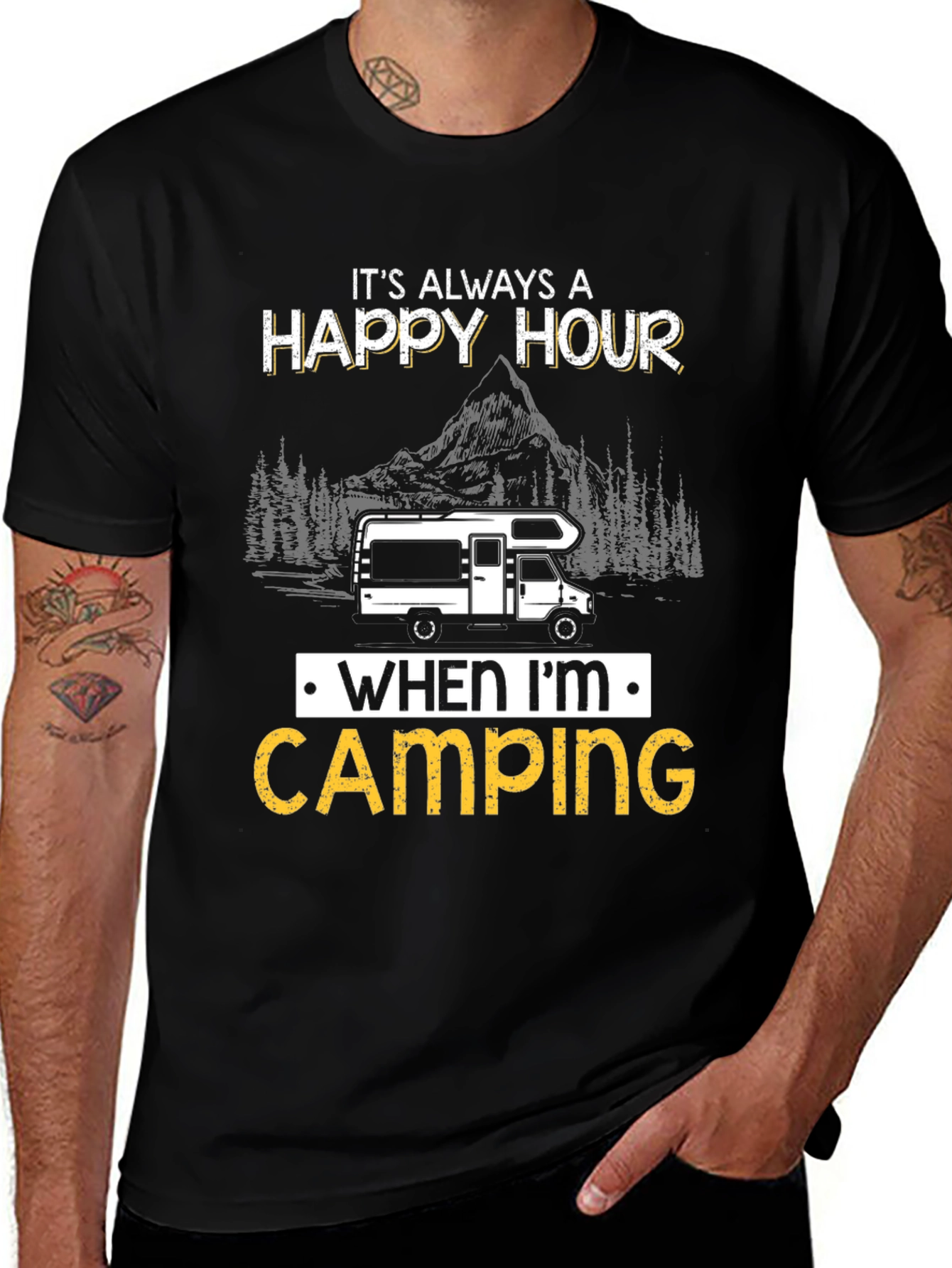 Variant 9 of Happy Hour Camping RV T-Shirt